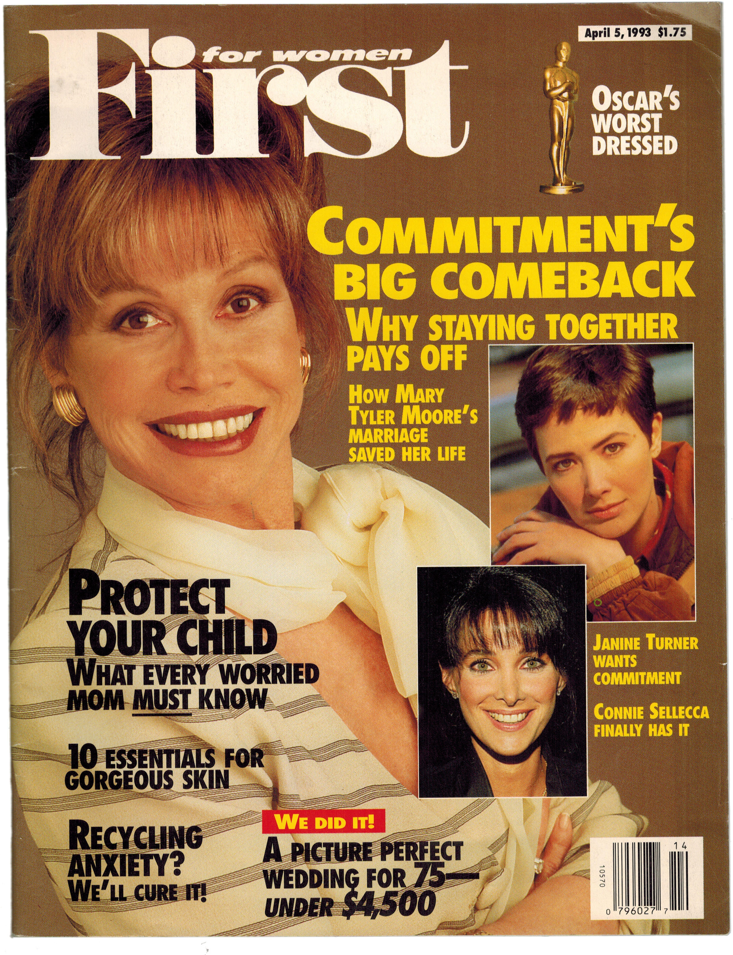 First for Women Magazine 5 Apr 1993 Mary Tyler Moore Cover