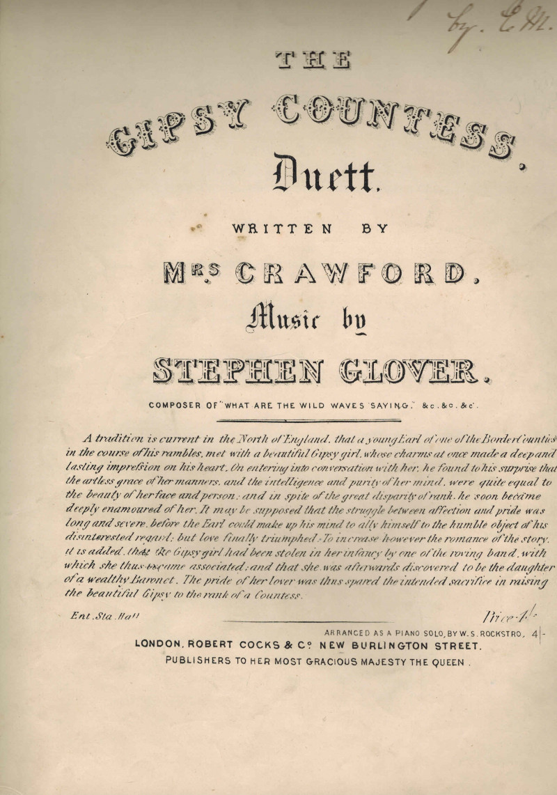 Image for Gipsy ( Gypsy ) Countess Duet ( Duett ) - Piano Sheet Music