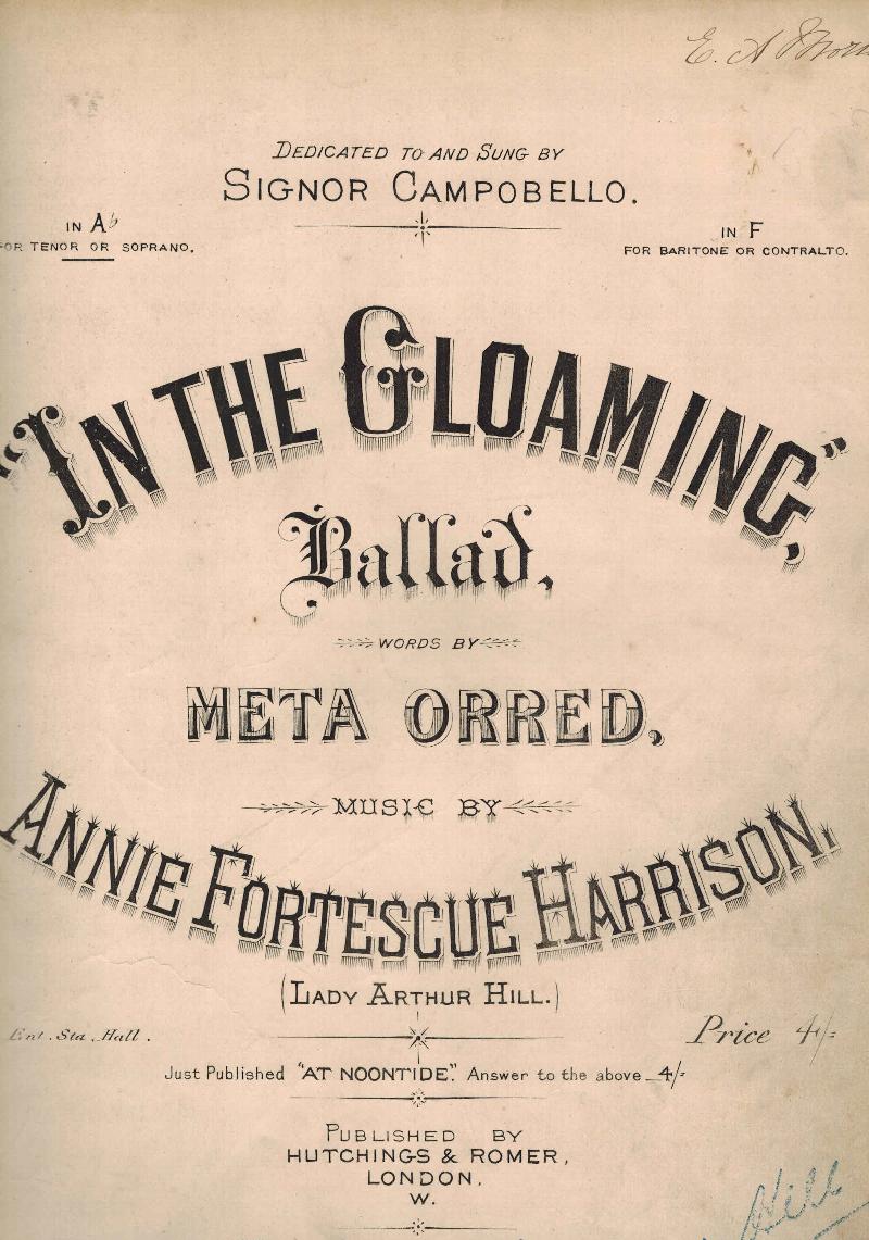 Image for in the Gloaming Ballad - Piano Sheet Music