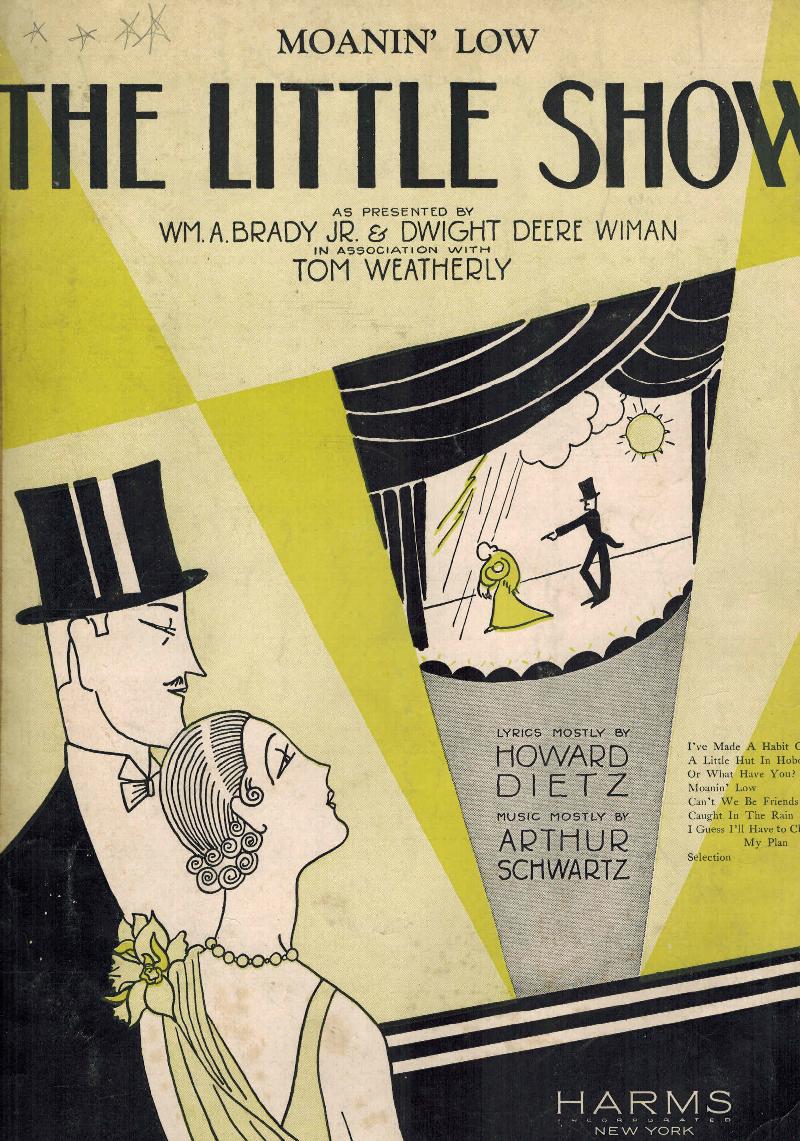 Image for Moanin' ( Moaning ) Low - Vintage Sheet Music from the Little Show
