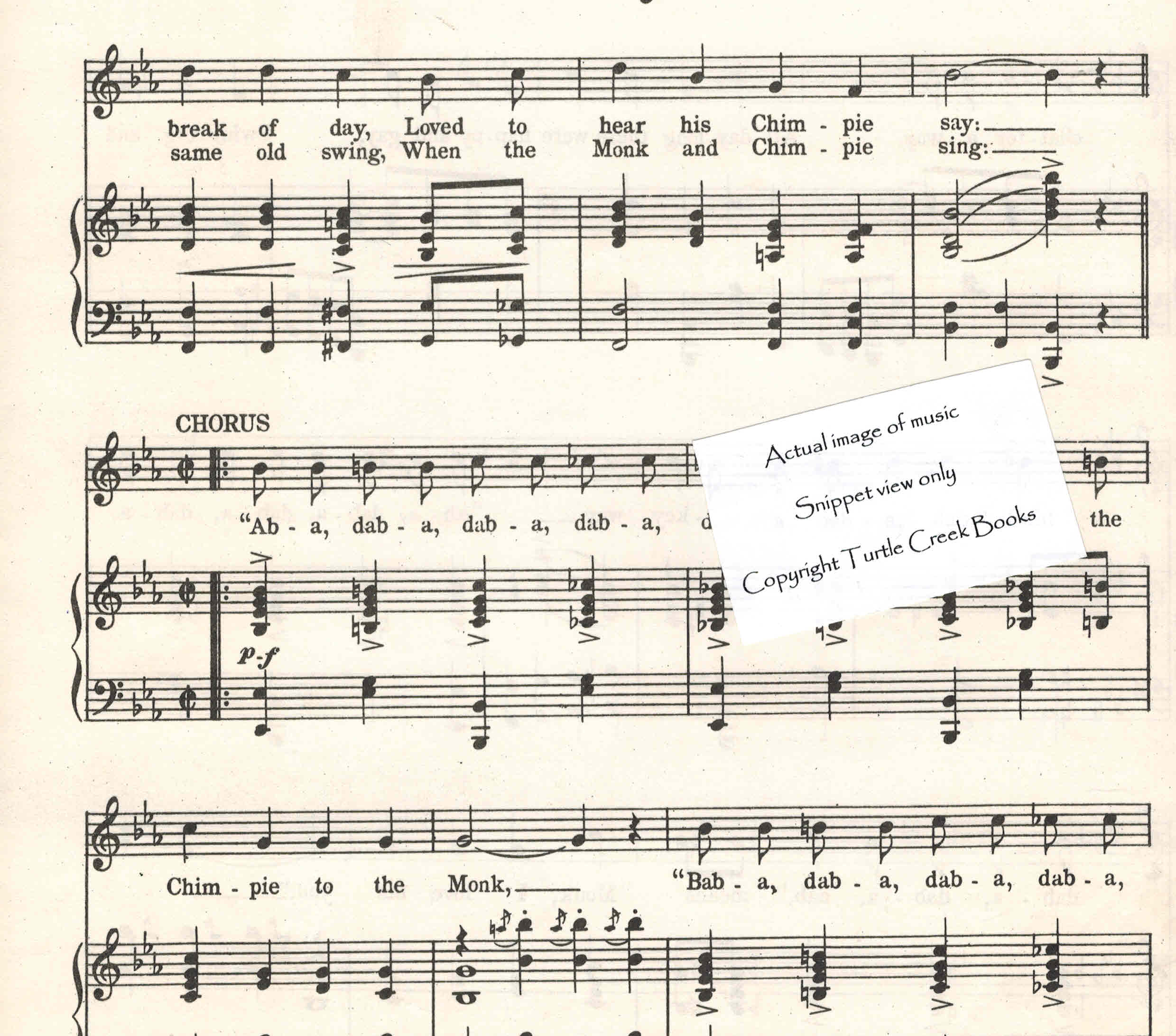 Image for The Aba Daba Honeymoon - Sheet Music