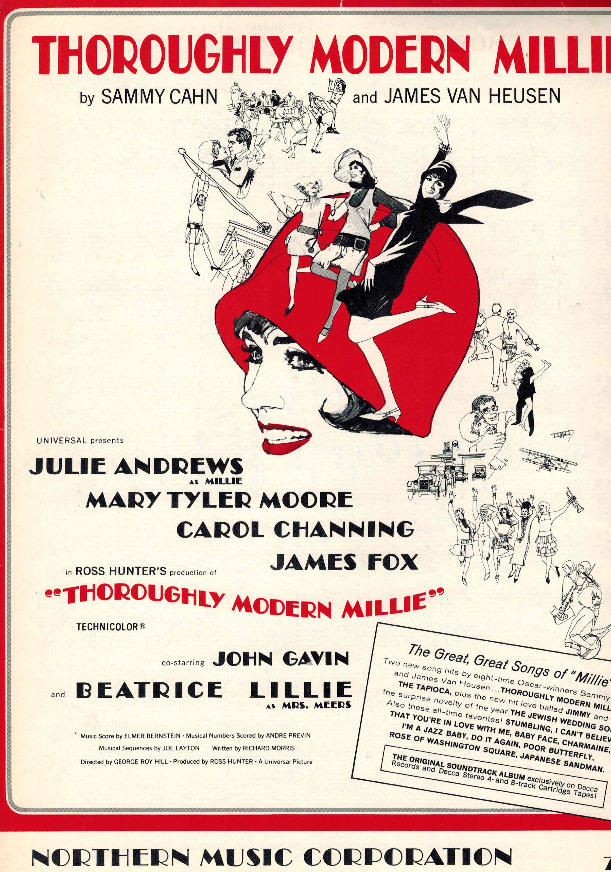 Image for Thoroughly Modern Millie - sheet Music - Julie Andrews Cover