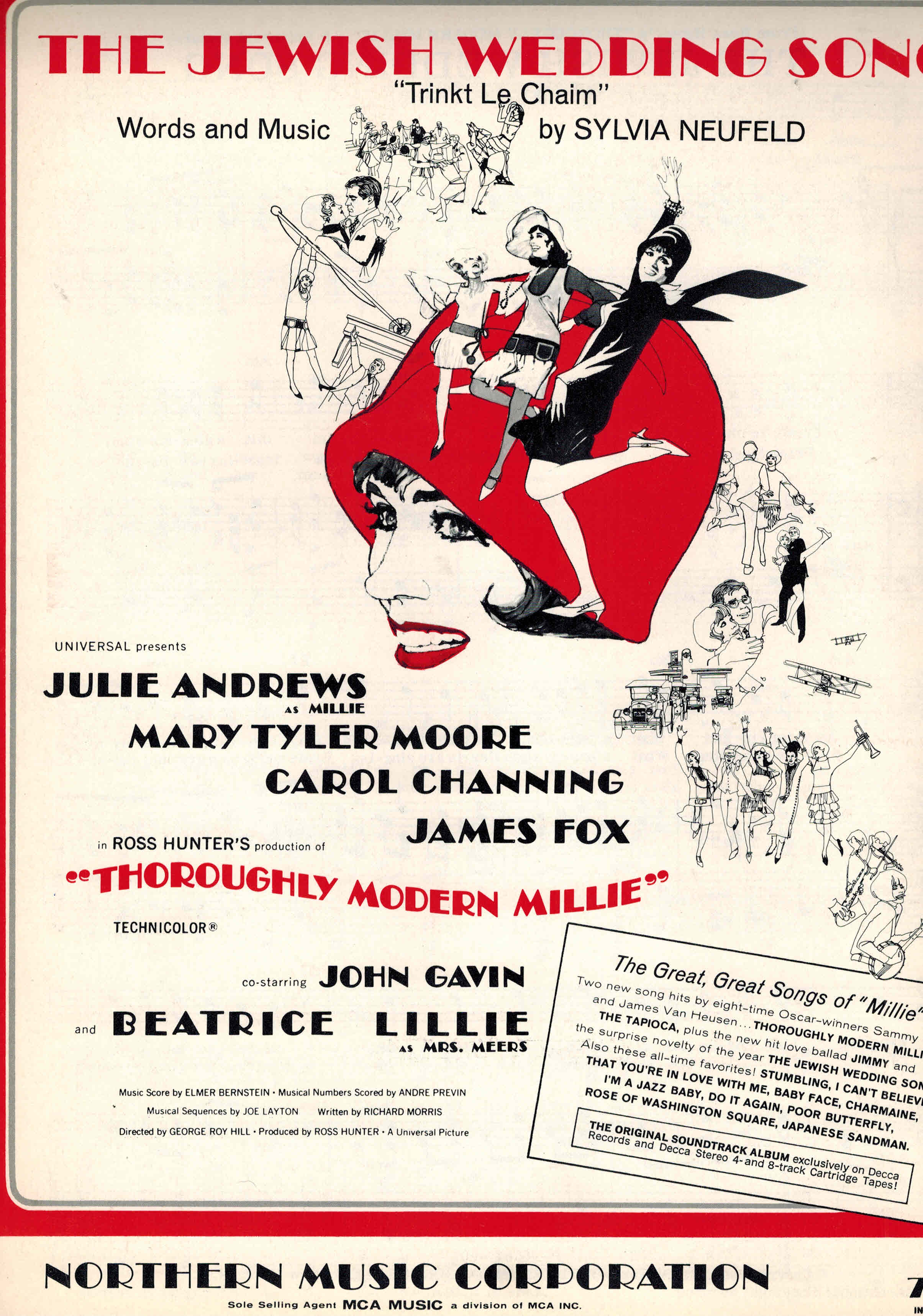 Image for Jewish Wedding Song ( Trinkt Le Chaim ) Sheet Music from Thoroughly Modern Millie - Julie Andrews Cover