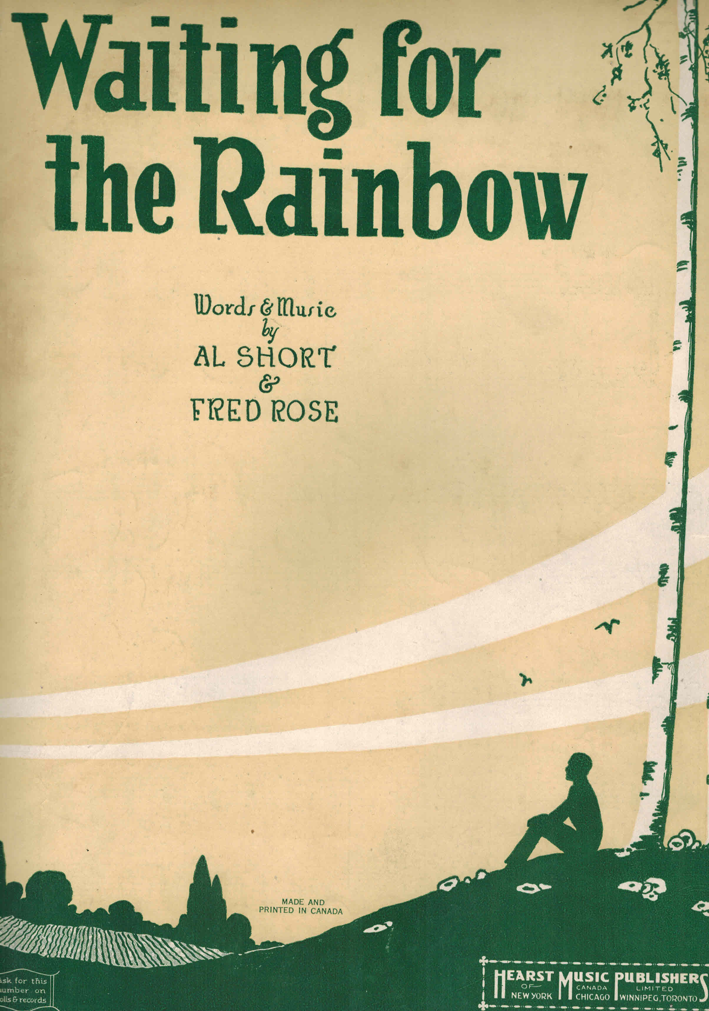 Image for Waiting for the Rainbow - Vintage Sheet Music