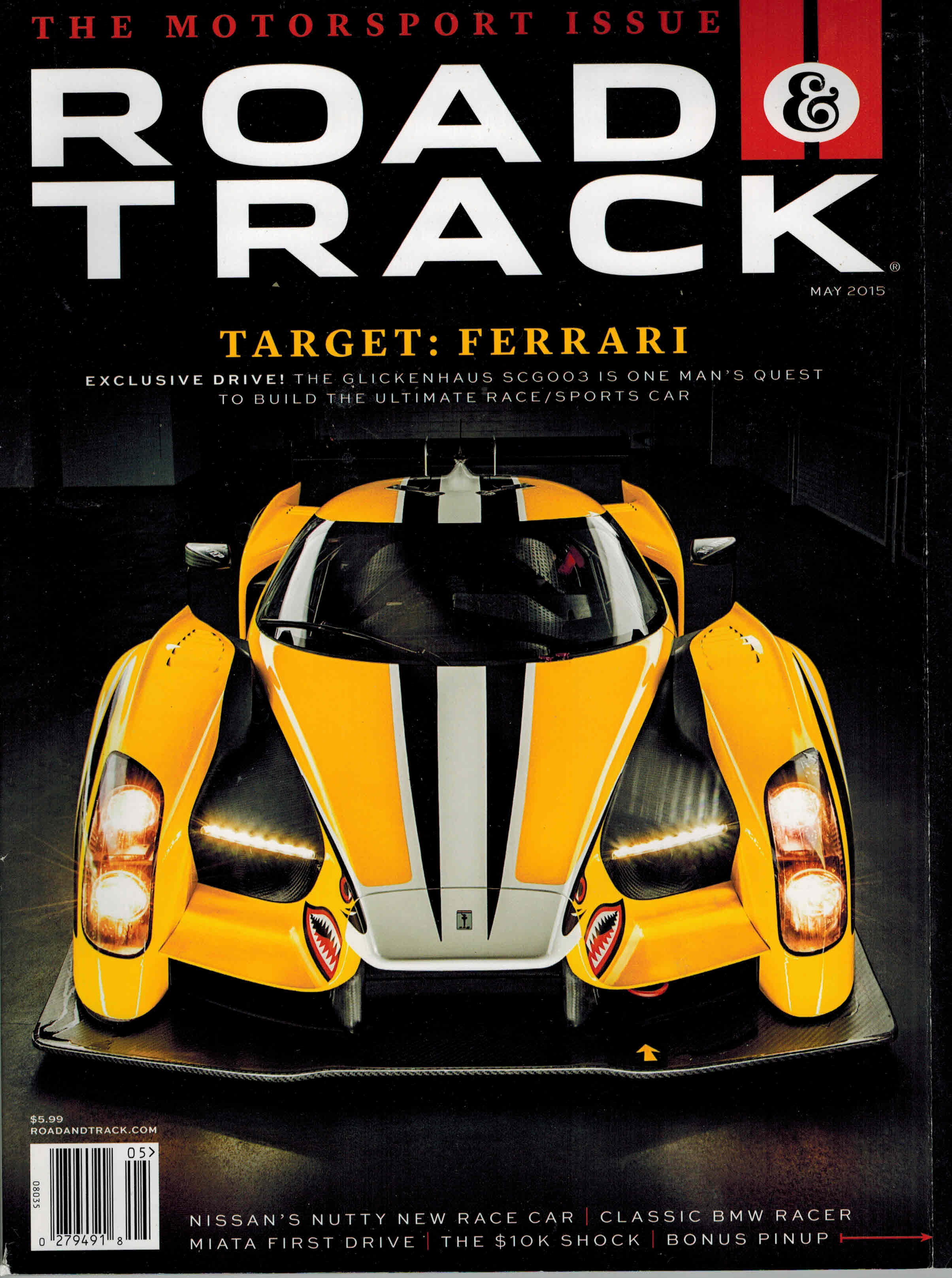 Image for Road & Track Magazine May 2015  Vol 66 No 8 Motorsport Issues Ferrari Cover