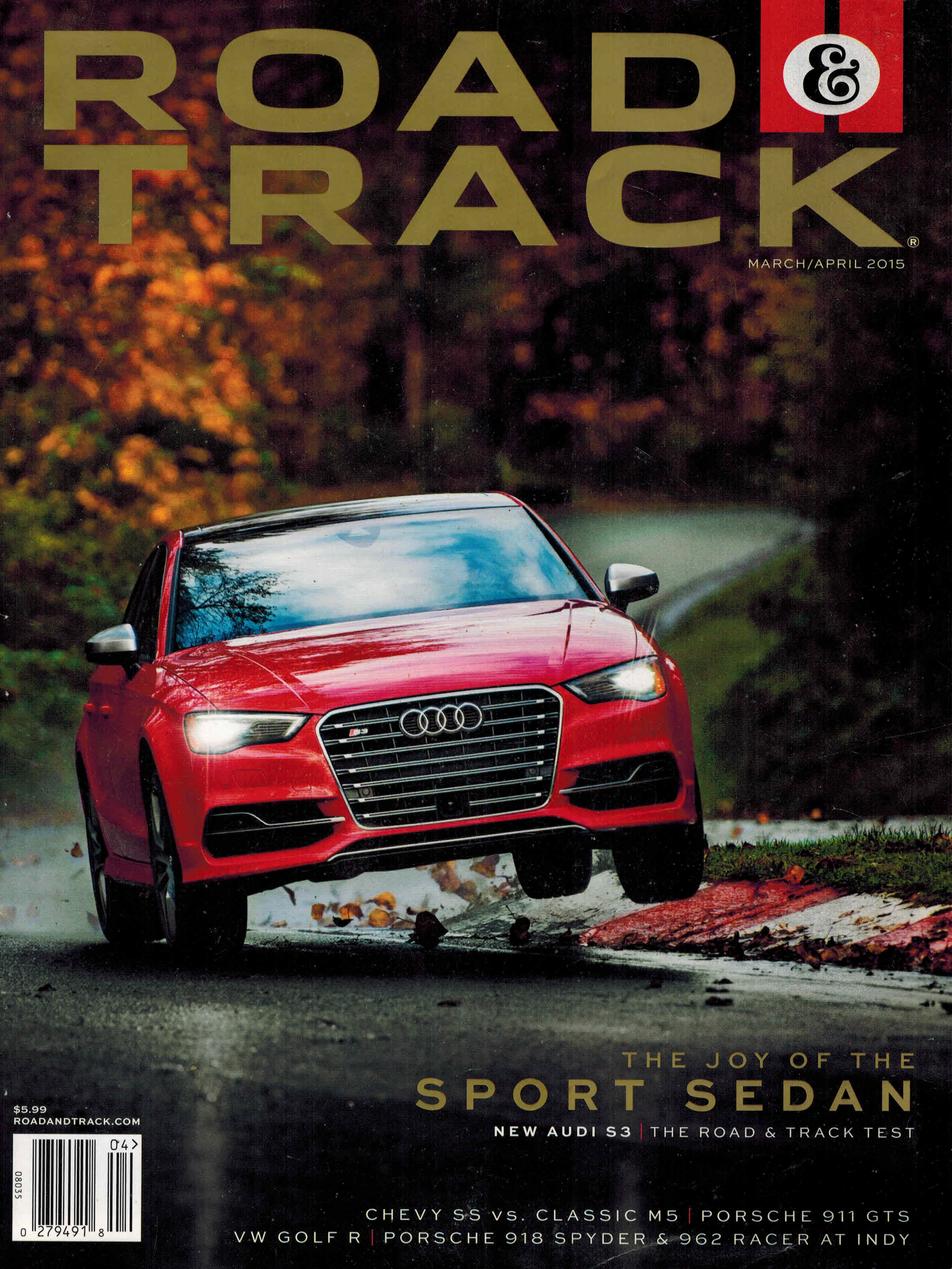 Image for Road & Track Magazine March April 2015 Vol 66 No 7 - Audi S3 Cover