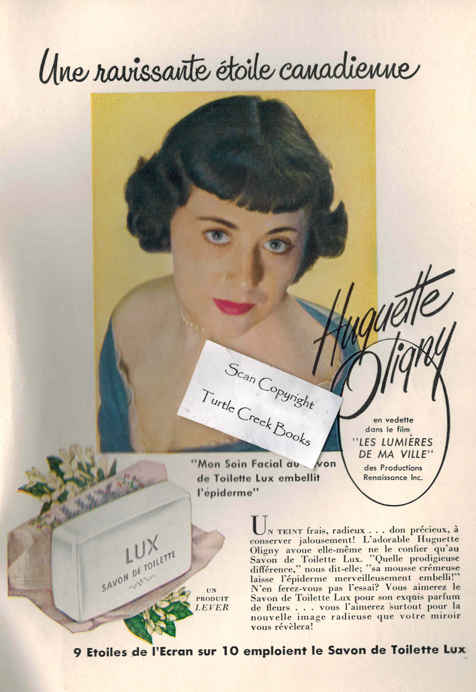Image for Lux Soap Savon De Toilette Vintage Advertisement Hugette Oligny Publicite Photographique