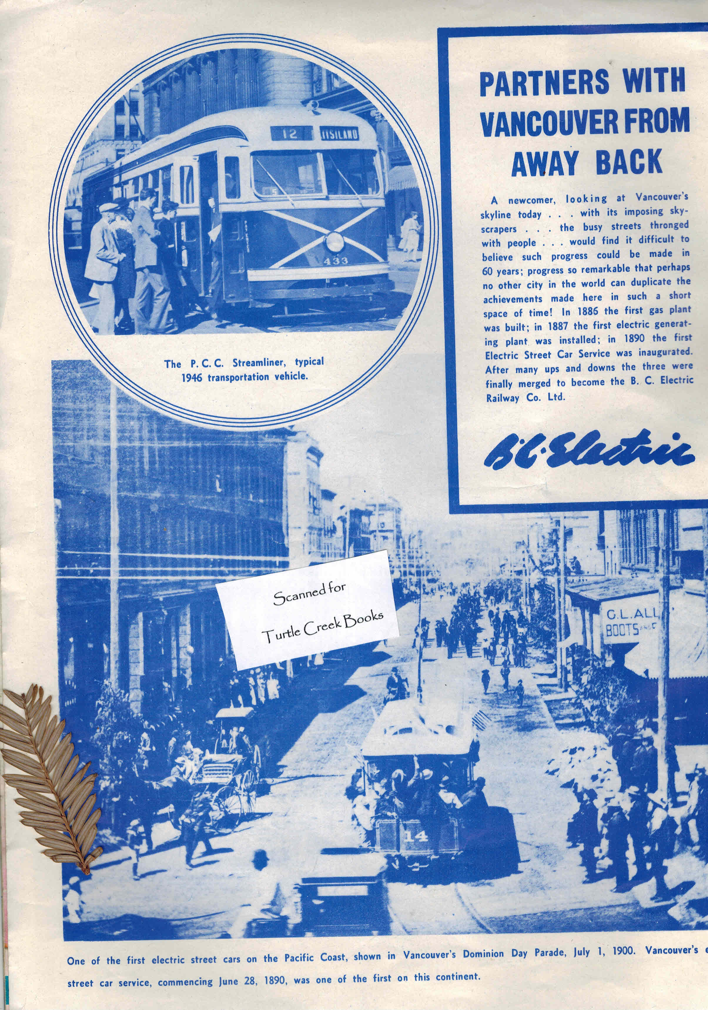 Image for B.C. Electric Original Advertisement from 1946