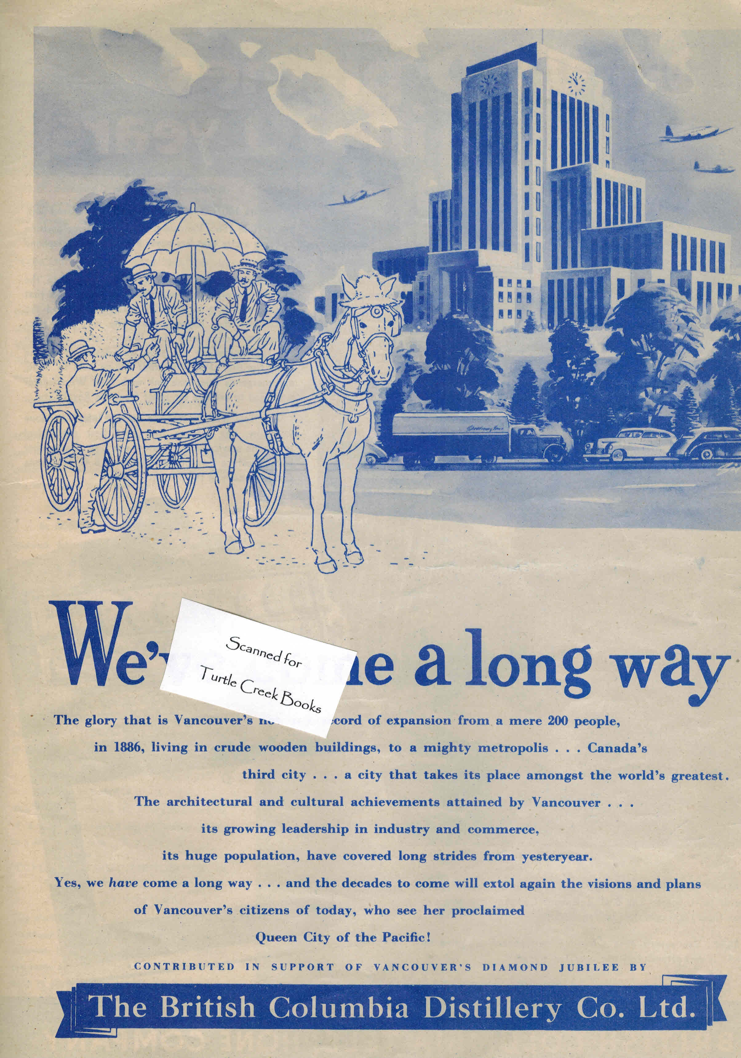 Image for British Columbia Distillery Co. Original Advertisement from 1946