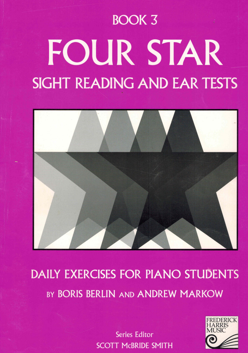 Image for Four Star Sight Reading and Ear Tests: Daily Exercises for Piano Students, Book 3