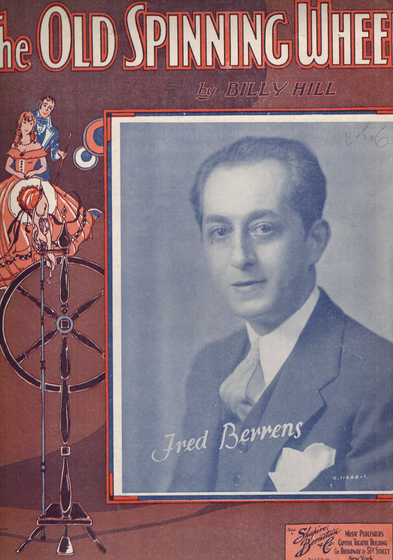 Image for The Old Spinning Wheel - Frd Berrens Cover - Vintage Sheet Music