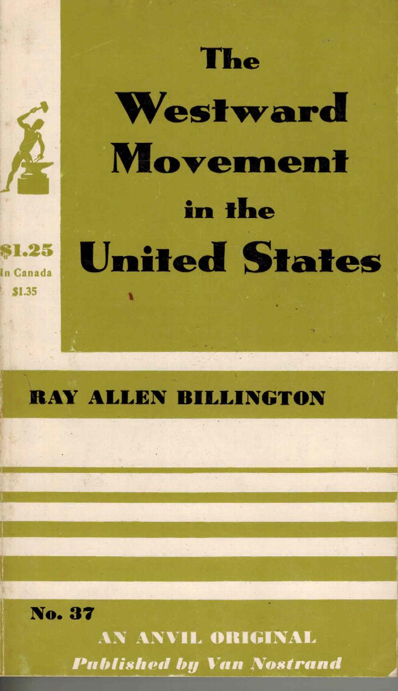 Image for The Westward Movement in the United States - Anvil no. 37