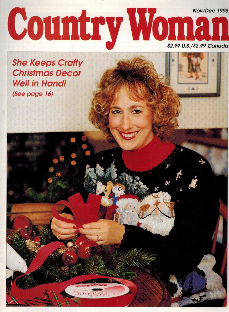 Image for Country Woman Magazine Nov Dec 1998 - Crafty Christmas Decor