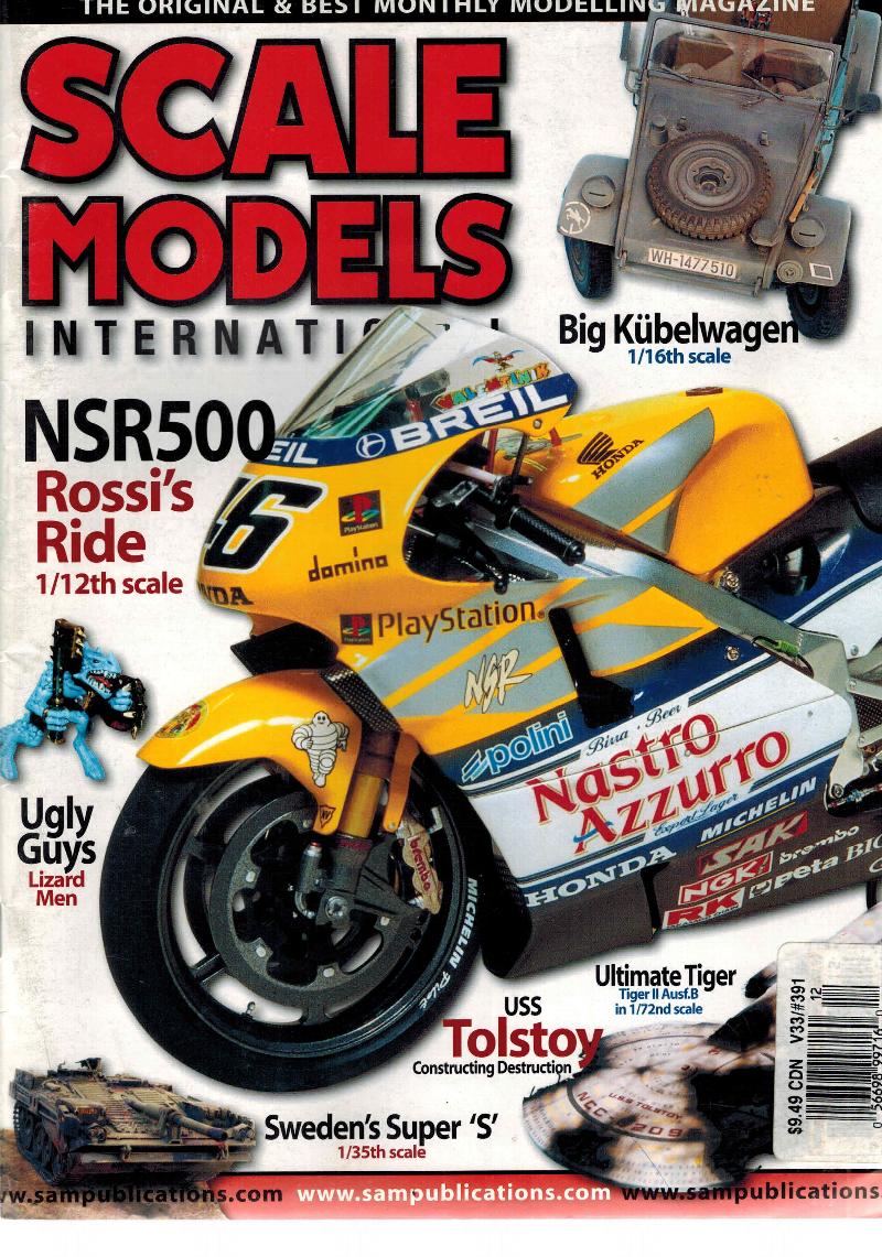 Image for Scale Models International Magazine Vol 33 Issue 391 October 2003 - Honda NSR500 Valentino Rossi Cover
