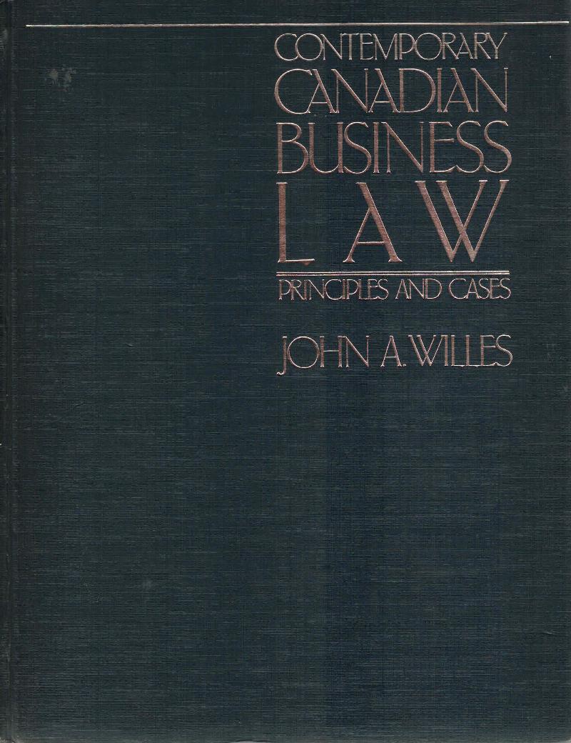 Image for Contemporary Canadian business law: Principles and cases