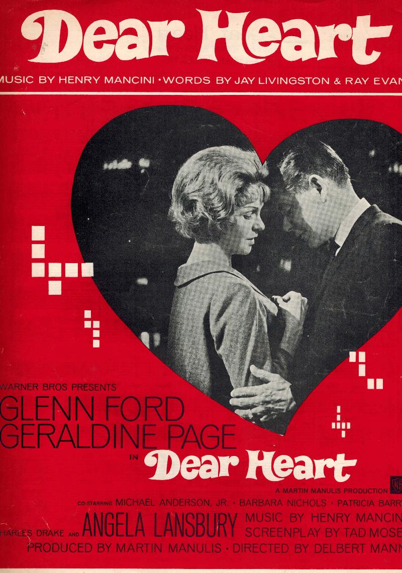 Image for Dear Heart - Sheet Music - Glenn Ford and Geraldine Page Cover