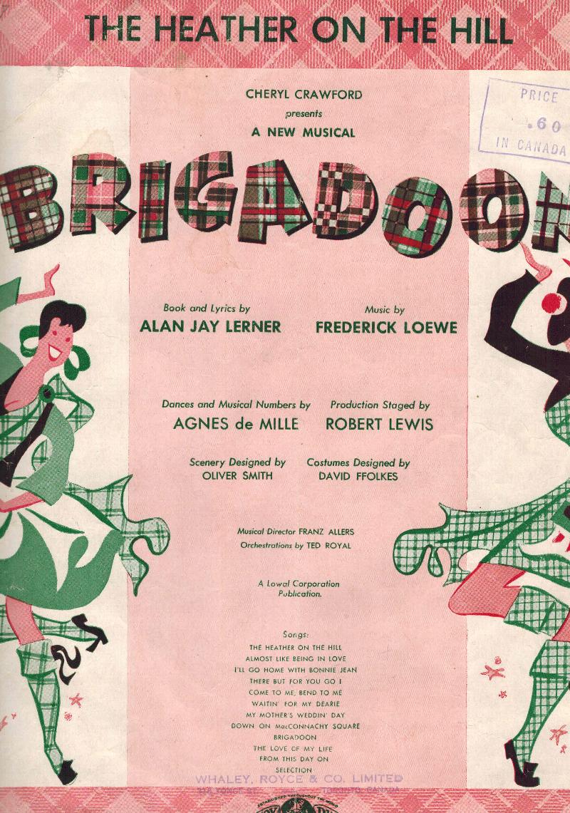 Image for The Heather on the Hill - Sheet Music from Brigadoon - Highland Dancer Cover