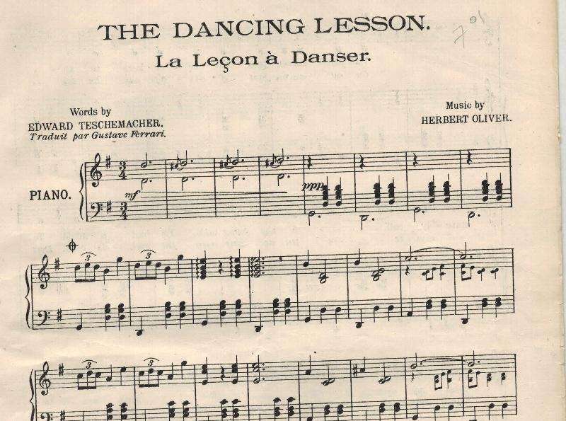 Image for The Dancing Lesson - Sheet Musc from the Passing Show - A Cycle of the Motley