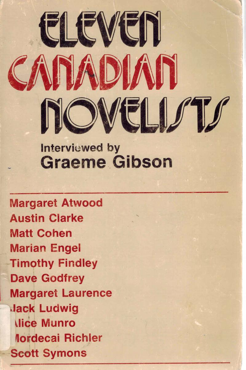 Image for Eleven Canadian Novelists