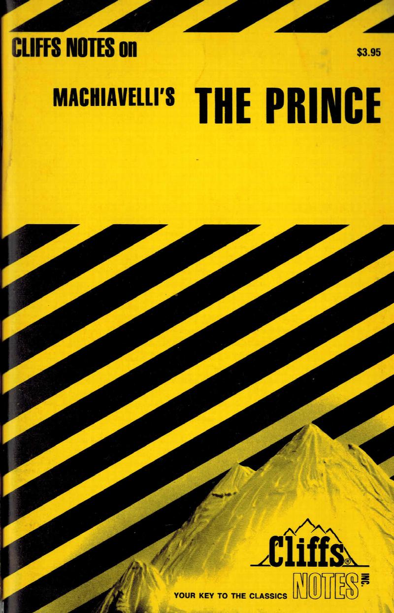 Image for Machiavelli's The Prince (Cliffs Notes)