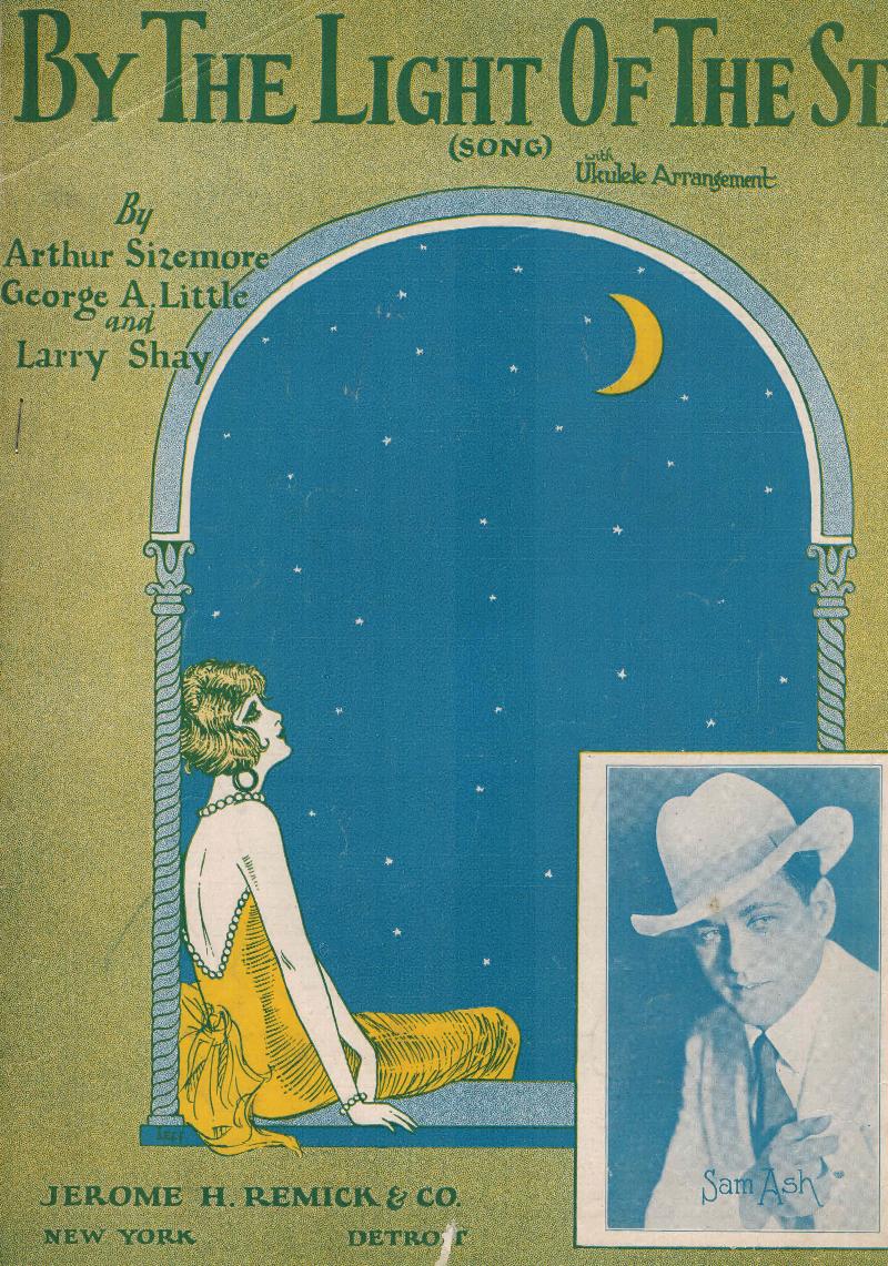 Image for by the Light of the Stars Song - Vintage Sheet Music Sam Ash Cover