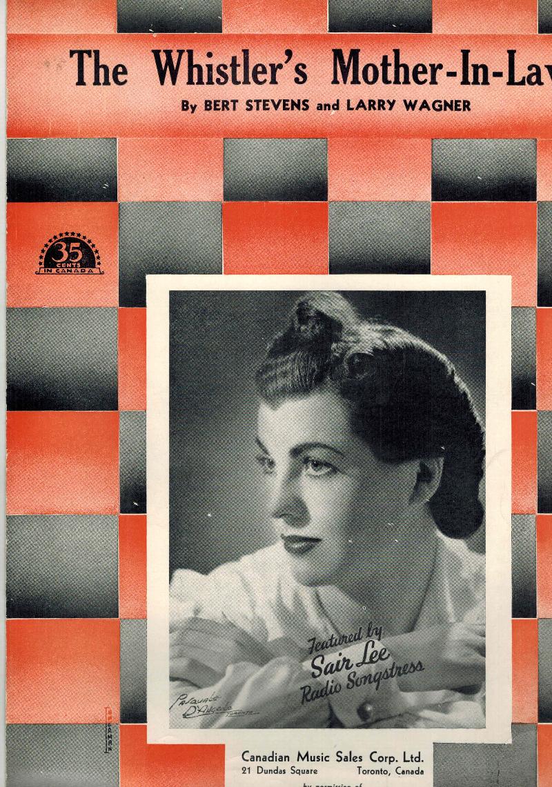Image for The Whistler's Mother in Law - Vintage Sheet Music - Sair Lee Radio Songstress Cover