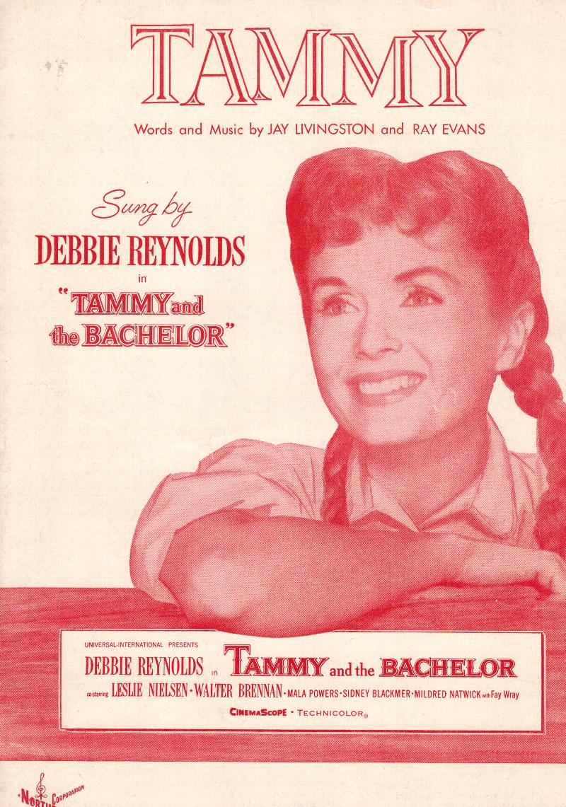 Image for Tammy - Debbie Reynolds Cover - Vintage sheet Music From Tammy and the Bachelor
