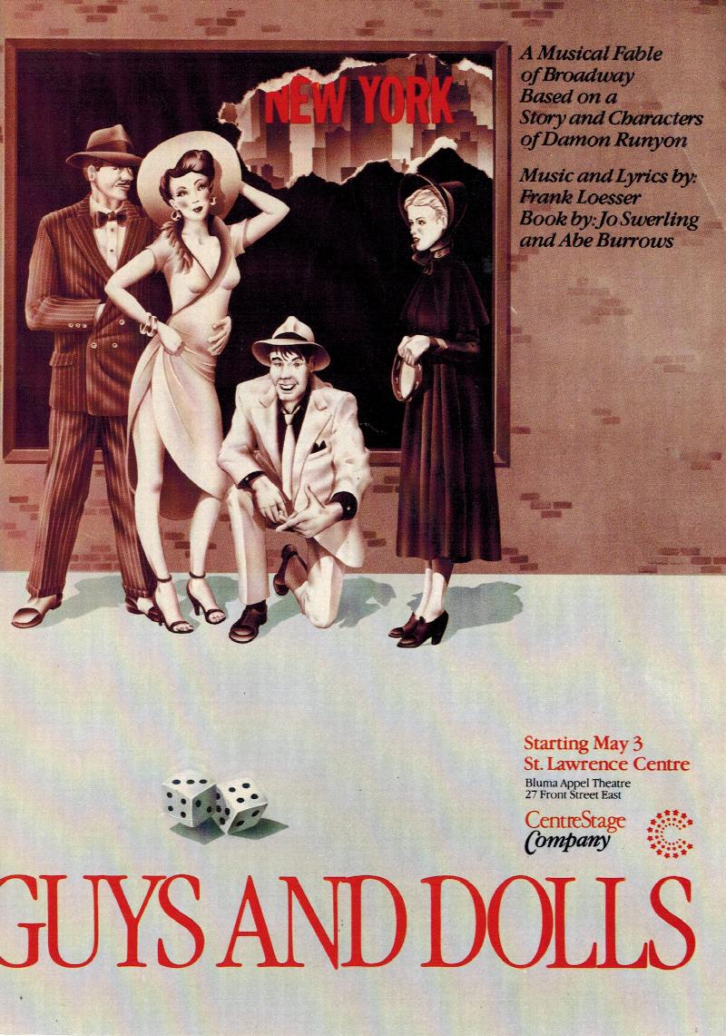 Image for Guys and Dolls - 1984 Playbill St. Lawrence Centre - Toronto