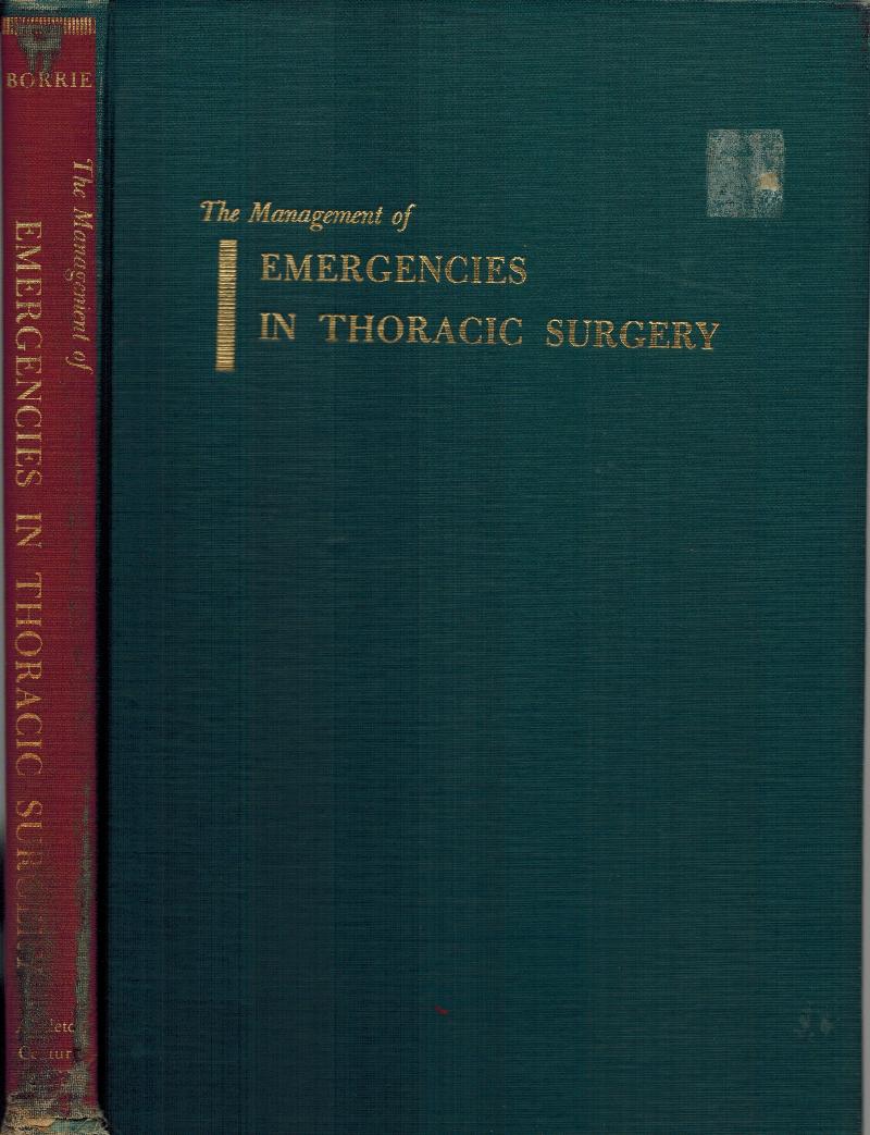Image for The Management of Emergencies in Thoracic Surgery