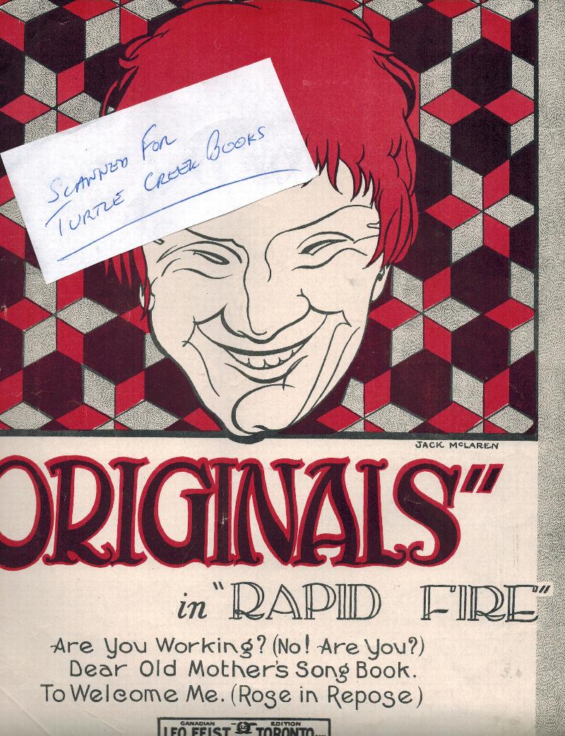 Image for Dear Old Mother's Song Book as seen in the Originals (Original Old Dumbells) in Rapid Fire