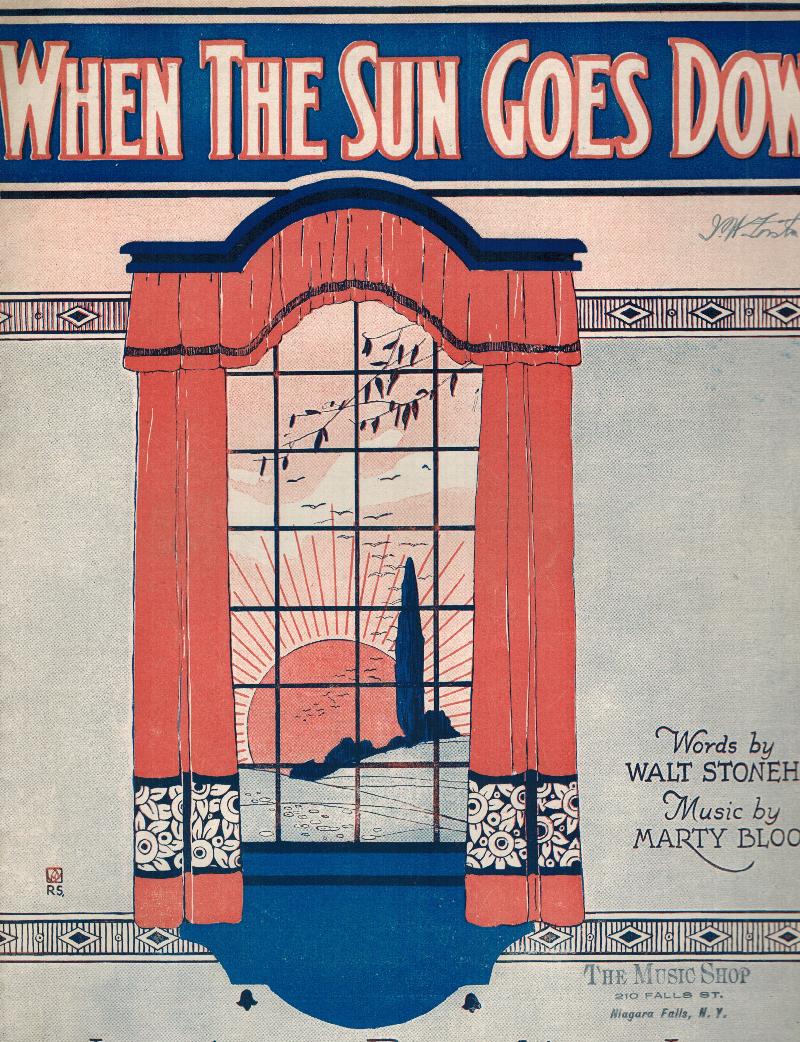 Image for When the Sun Goes Down - Vintage Sheet Music