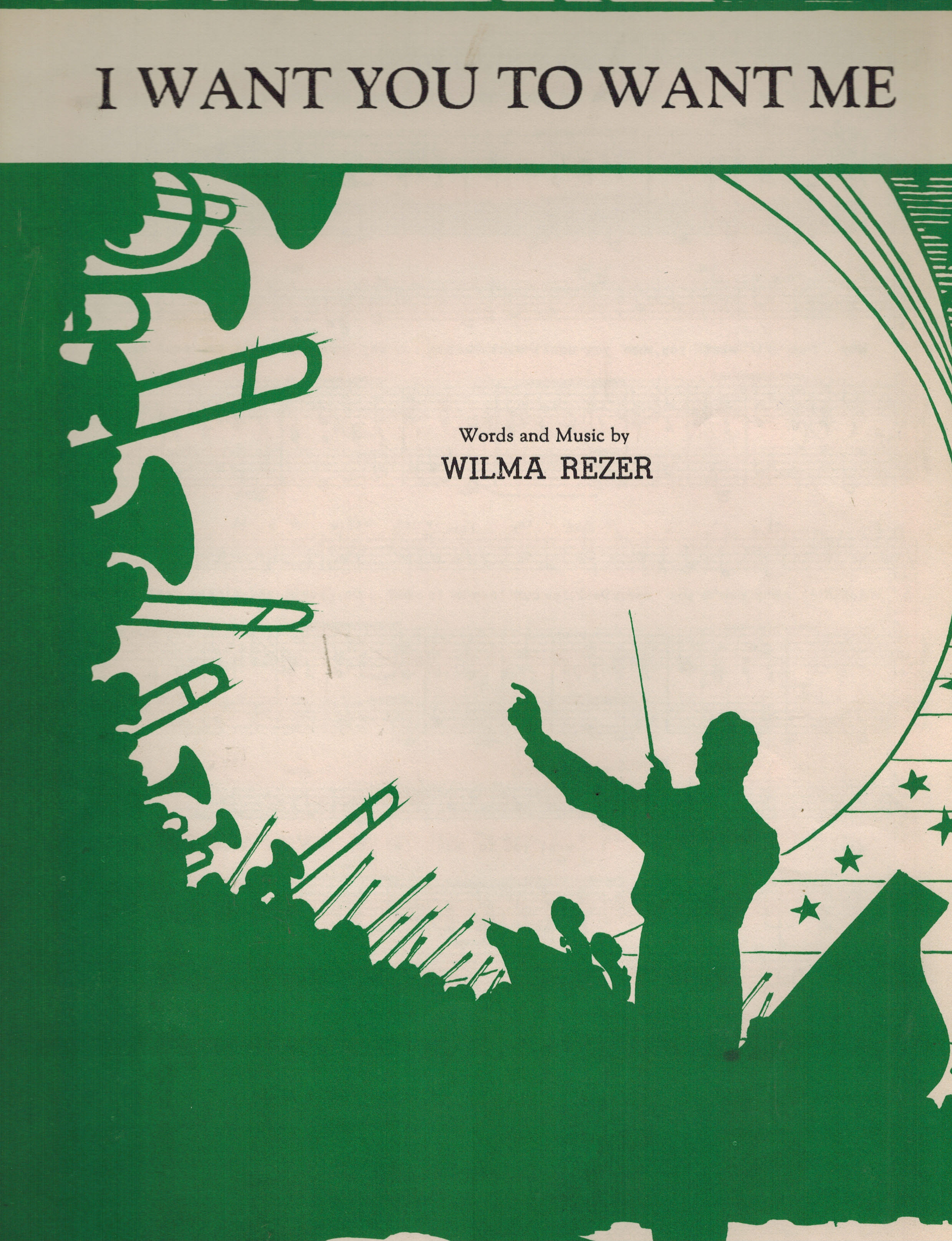 I Want You to Want Me - Vintage Sheet Music