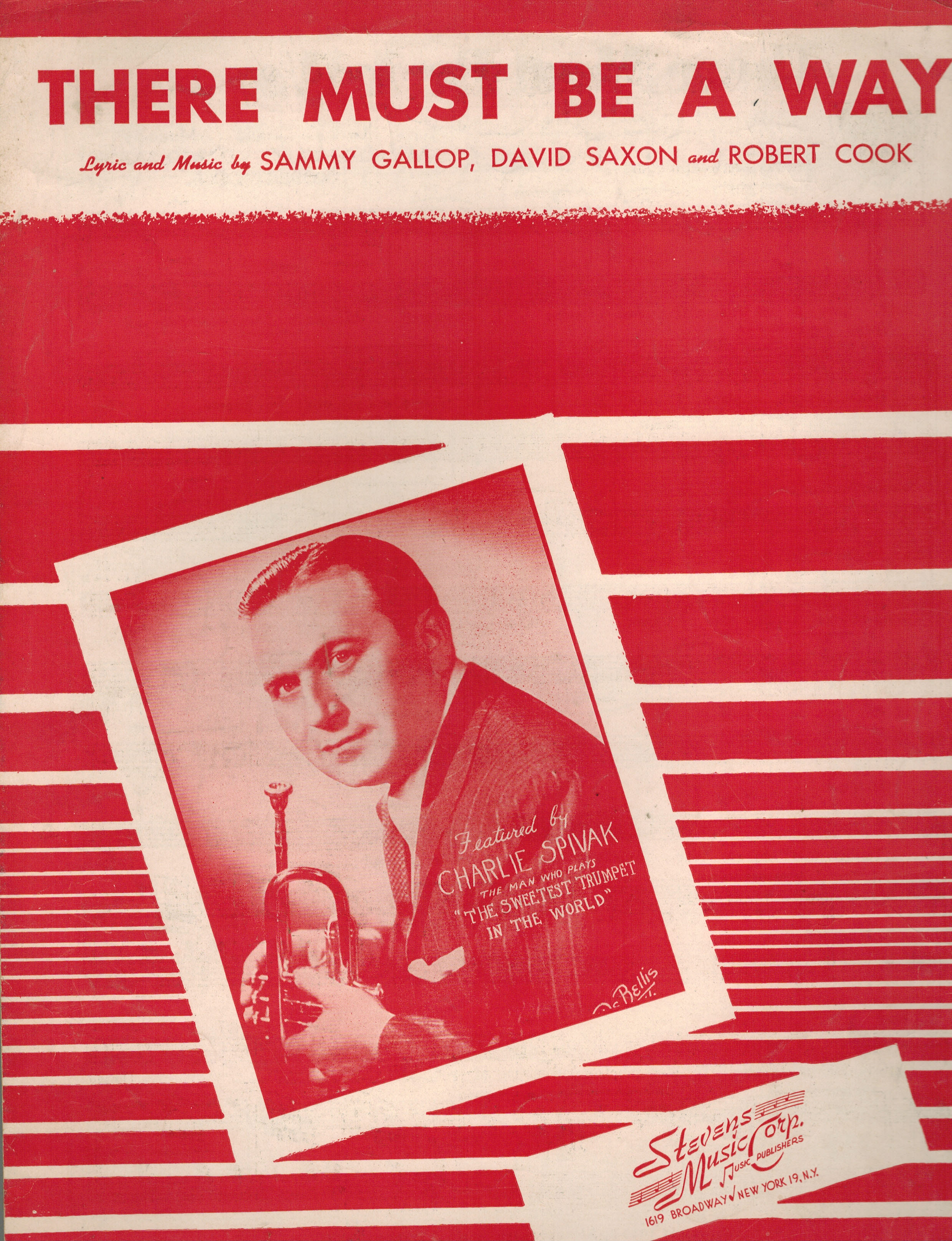 There Must Be a Way - Vintage Sheet Music - Charlie Spivak Cover