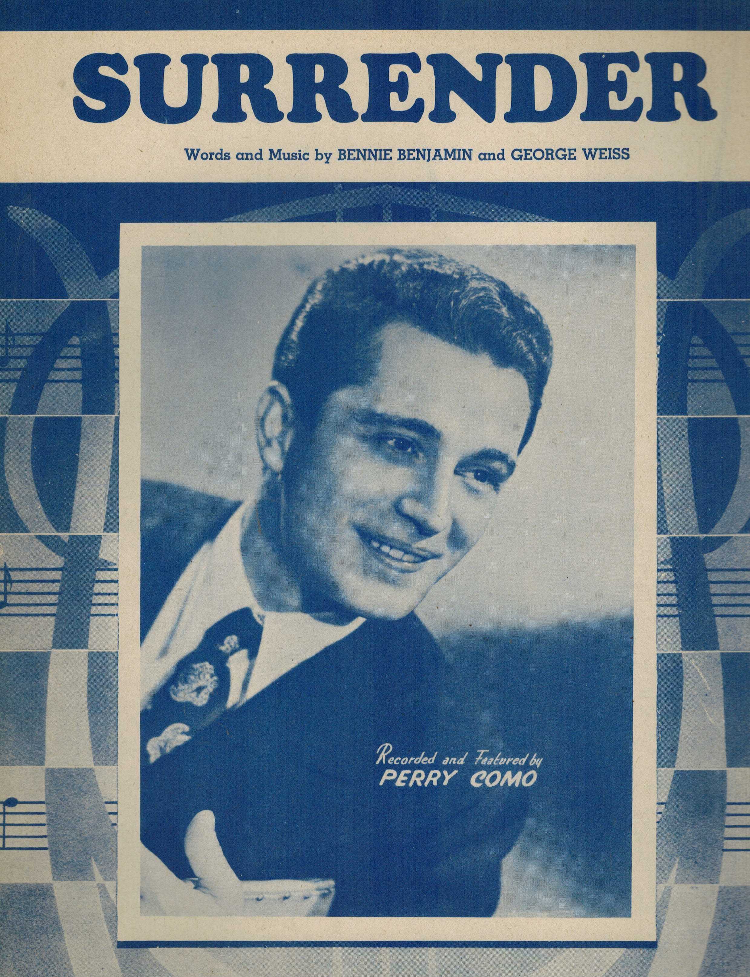 Surrender - Vintage Sheet Music - Perry Como Cover
