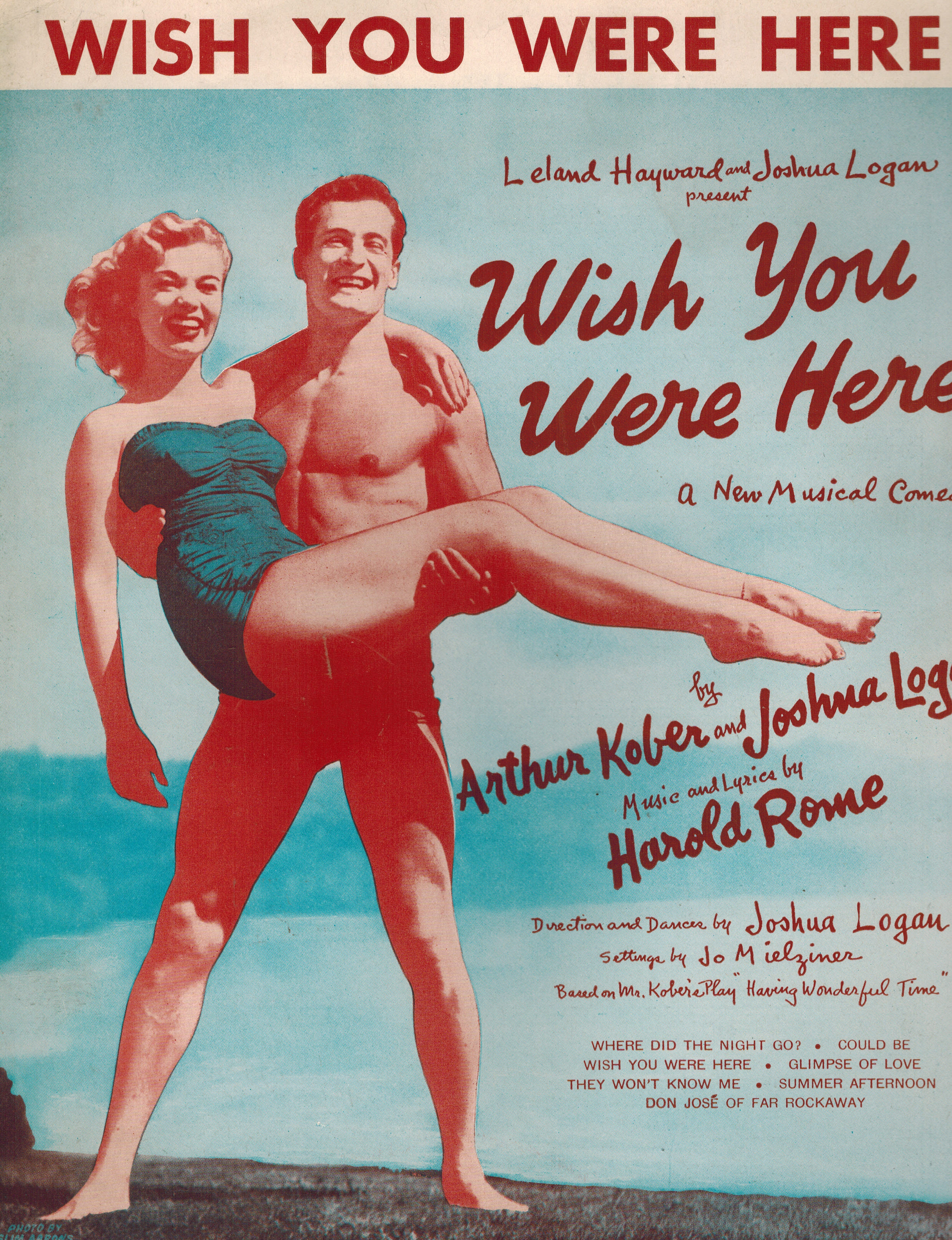 Wish You Were Here - Vintage Sheet Music