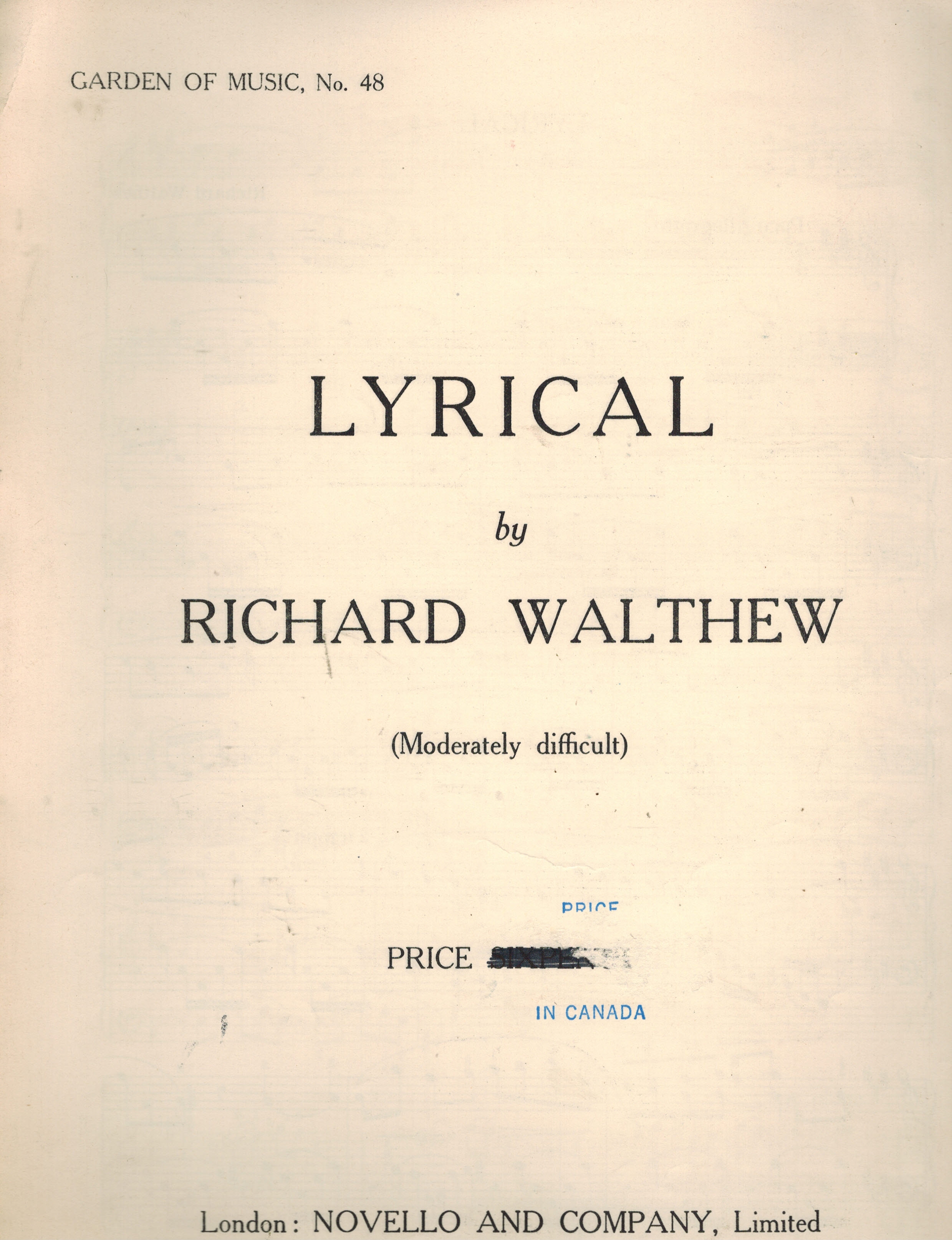 Lyrical - Garden of Music No. 38