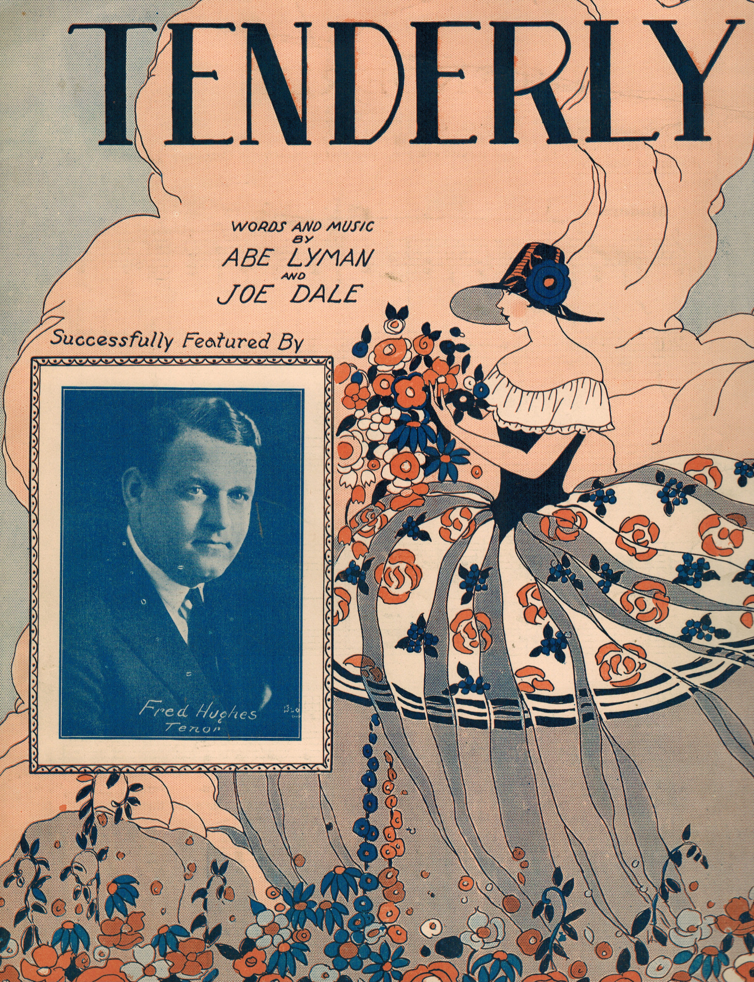 Tenderly - Vintage Sheet Music - Fred Hughes (Tenor) Cover
