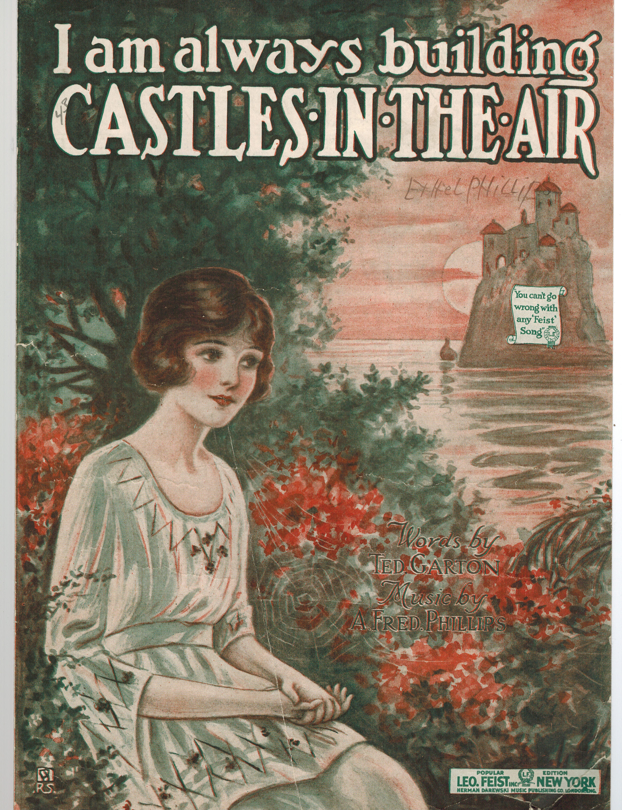 Image for I Am Always Building Castles in the Air - Vintage Sheet Music I Am Always Building Castles in the Air - Vintage Sheet Music