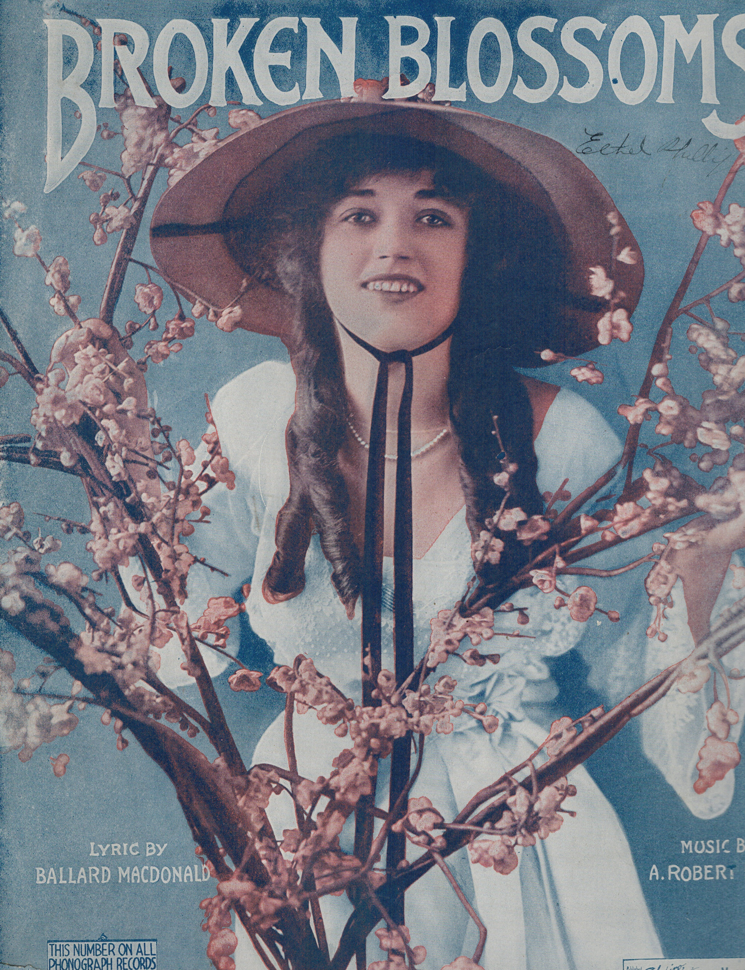 Broken Blossoms - Marion Davies Cover - Vintage Sheet Music