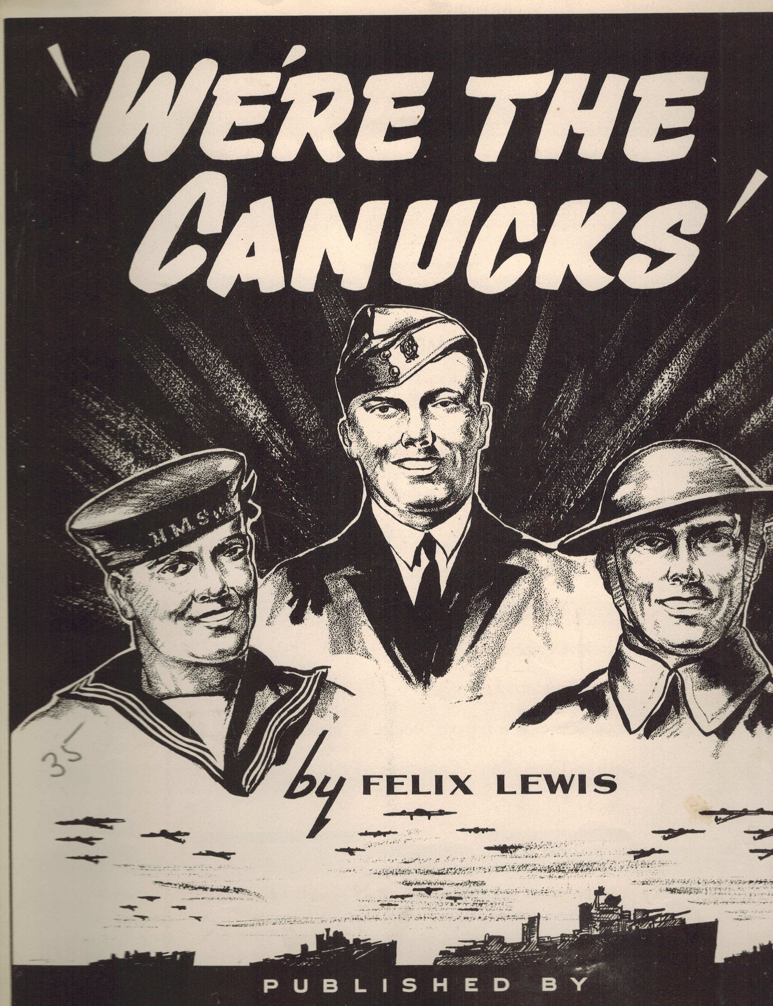 We're The Canucks - Vintage Sheet Music