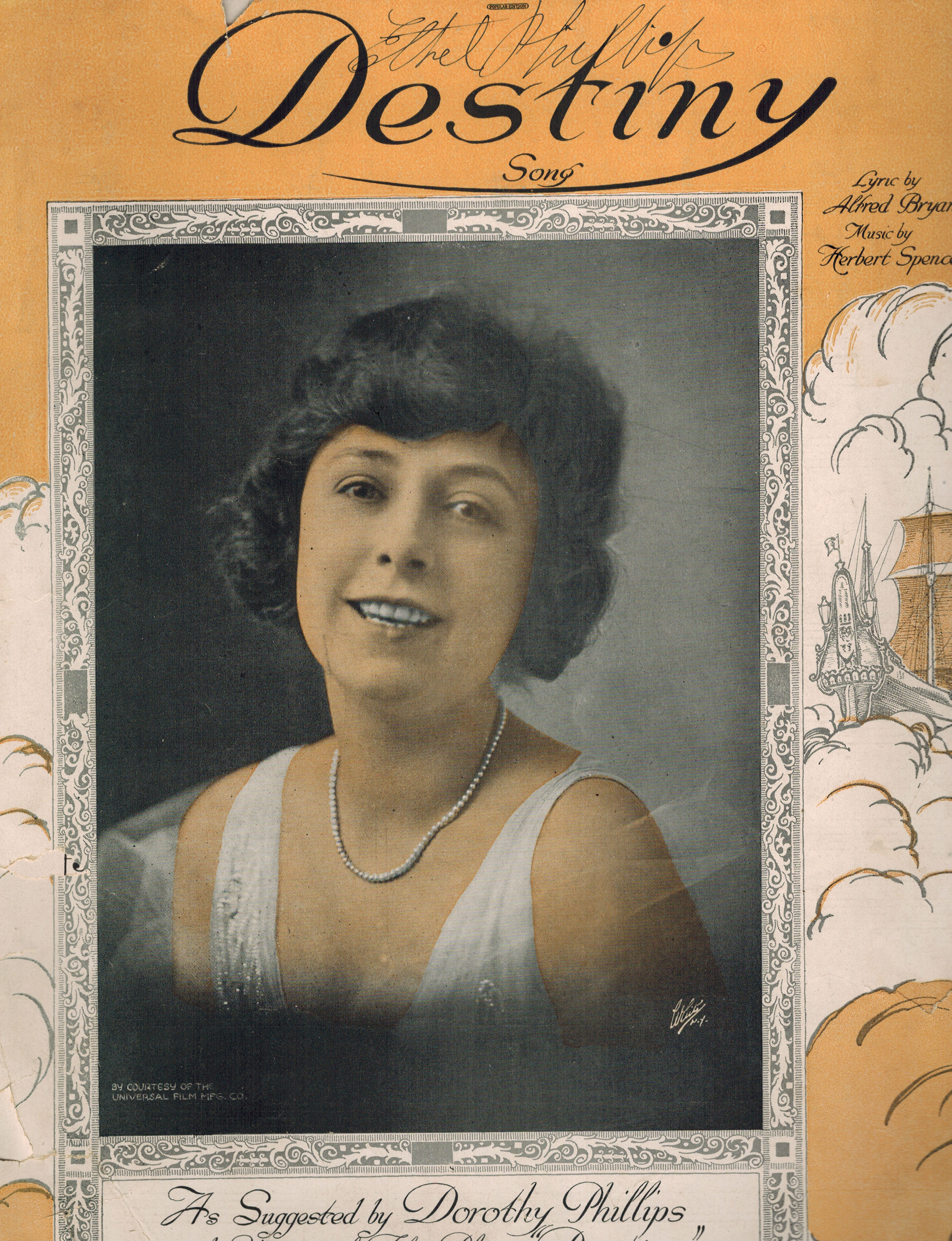 Image for Destiny Song - Dorothy Phillips Cover - Vintage Sheet Music Destiny Song - Dorothy Phillips Cover - Vintage Sheet Music