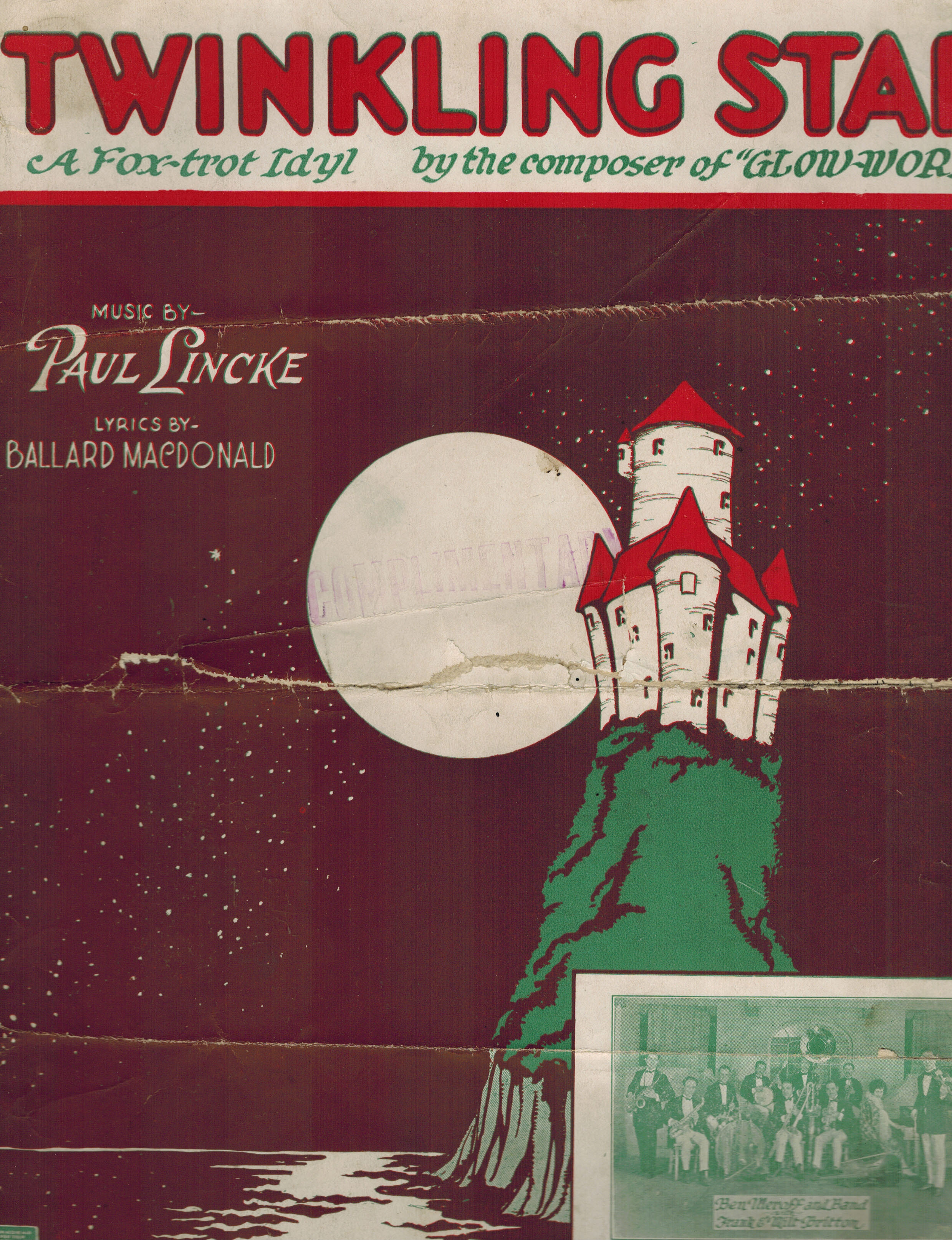 Image for Twinkling Star Fox Trot Idyl - Vintage Sheet Music - Ben Meroff Band Cover and Frank Miles Britton Twinkling Star Fox Trot Idyl - Vintage Sheet Music - Ben Meroff Band Cover and Frank Miles Britton