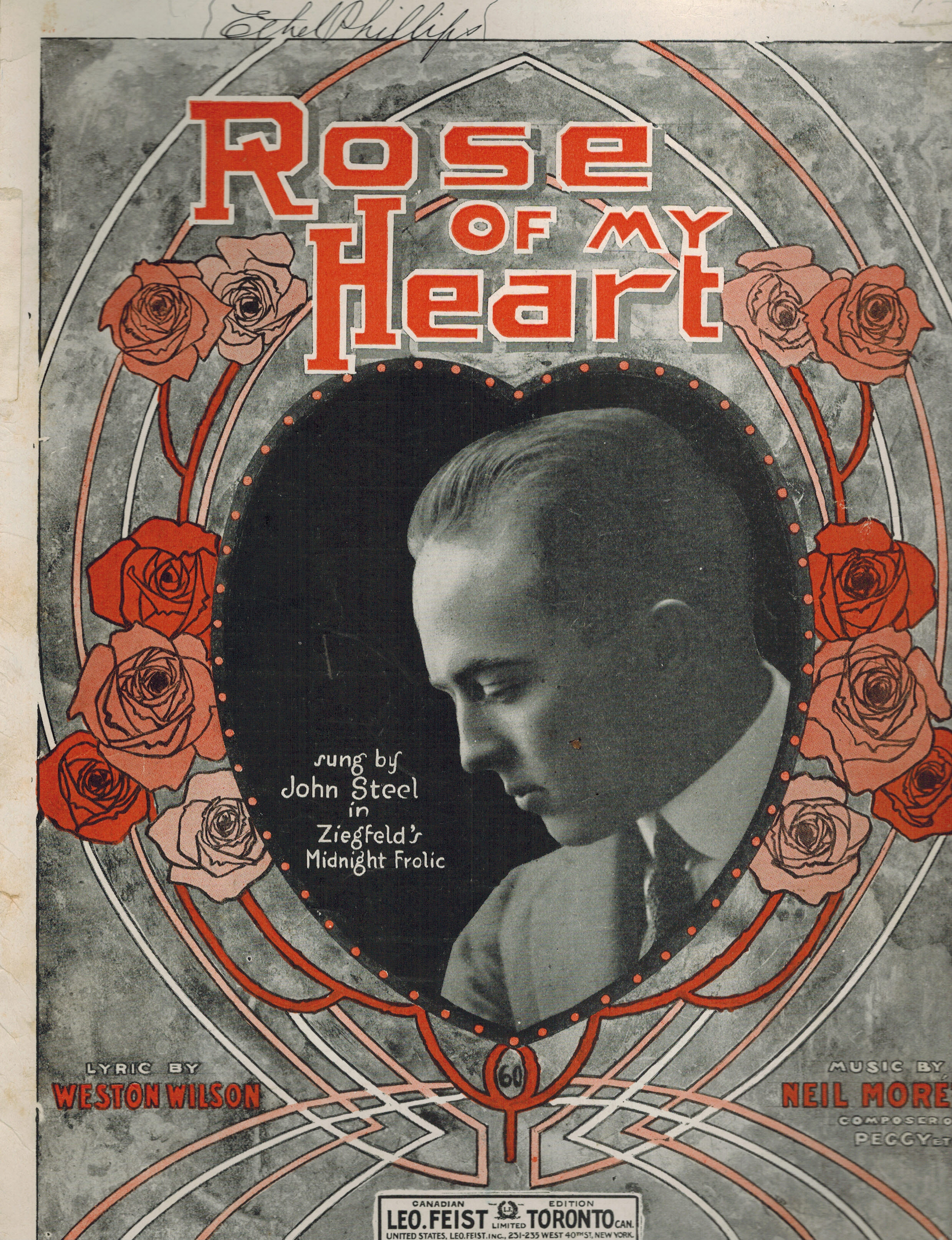 Image for Rose of My Heart - John Steel Cover - Ziegfeld Midnight Frolic - Rose de Mon Coeur Rose of My Heart - John Steel Cover - Ziegfeld Midnight Frolic - Rose de Mon Coeur