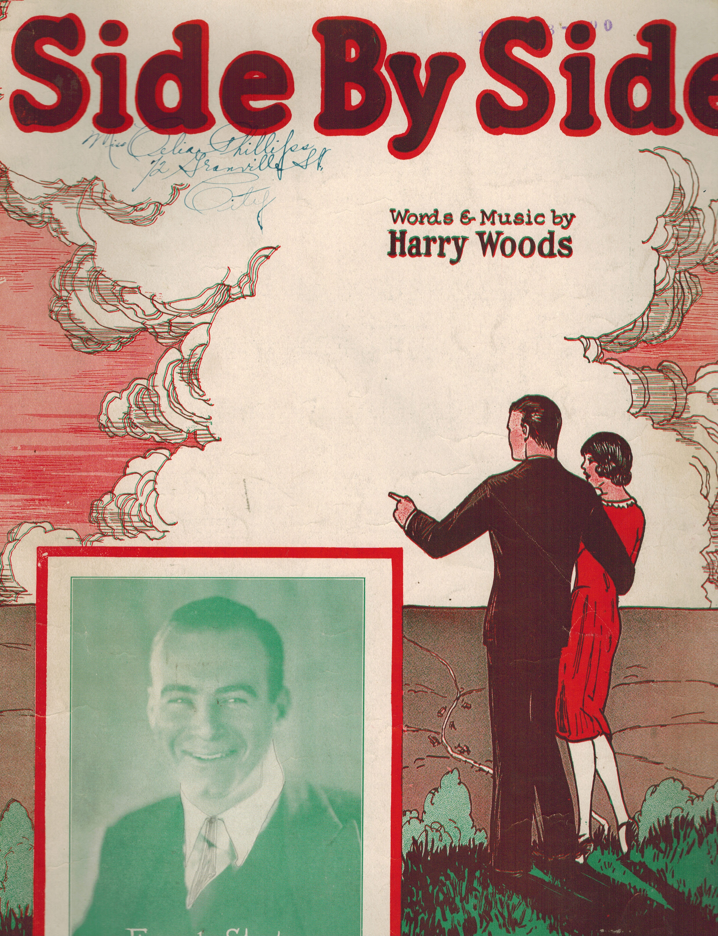 Image for Side by Side - Frank Stever Cover - Vintage Sheet Music Side by Side - Frank Stever Cover - Vintage Sheet Music