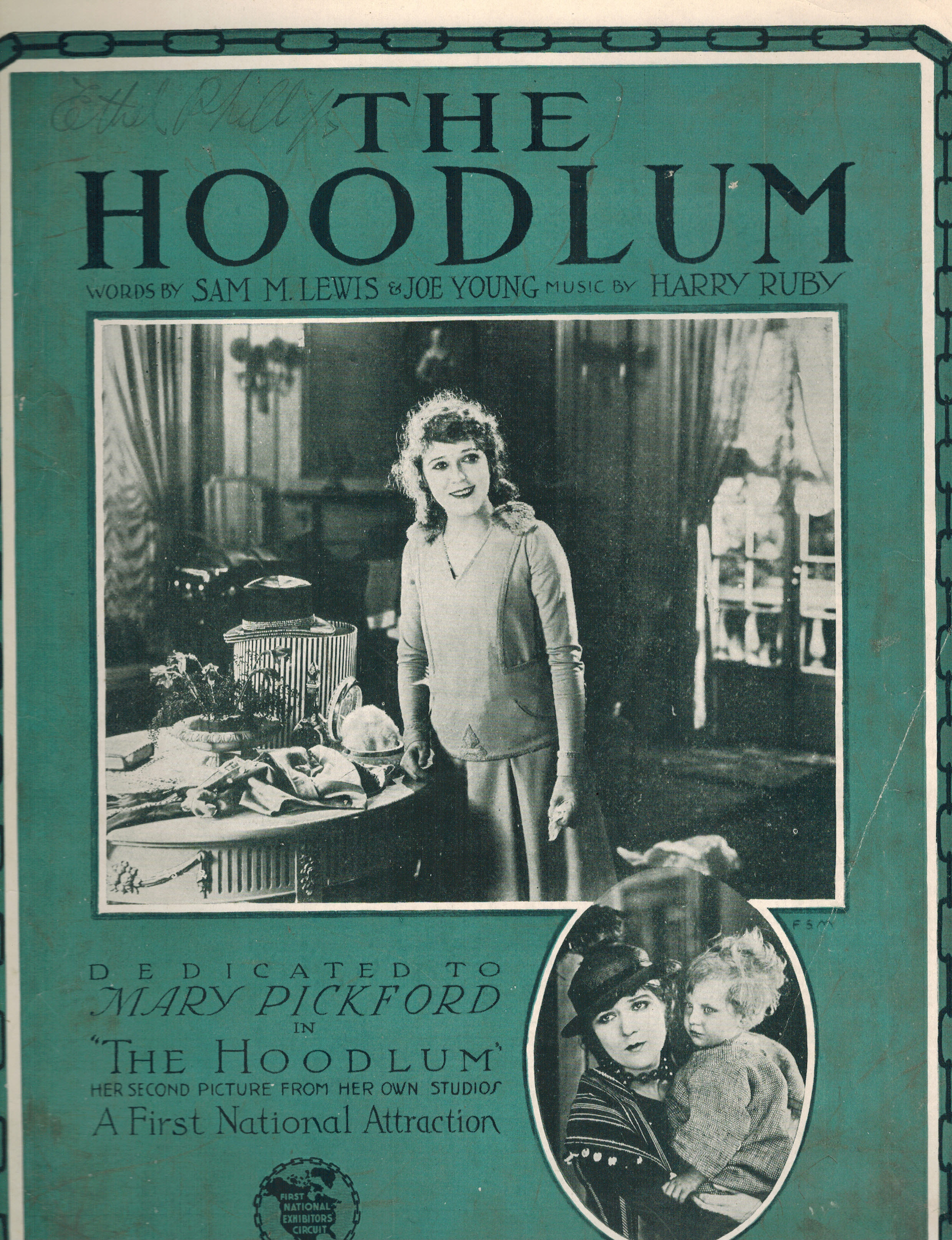 Image for The Hoodlum ; Mary Pickford Cover - Vintage Sheet Music The Hoodlum ; Mary Pickford Cover - Vintage Sheet Music