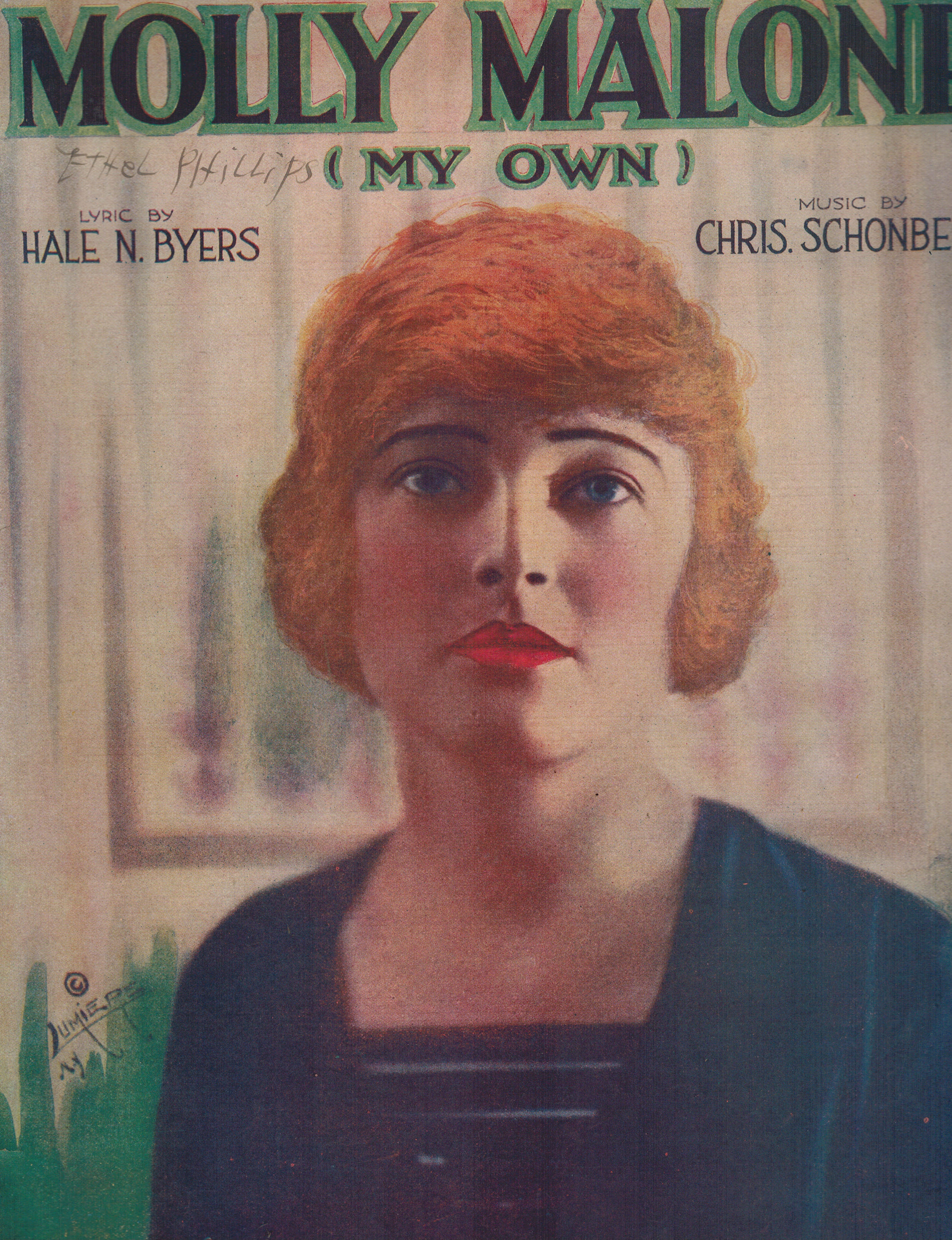 Image for Molly Malone My Own - Corinne Griffin Cover - Vintage Sheet Music Molly Malone My Own - Corinne Griffin Cover - Vintage Sheet Music