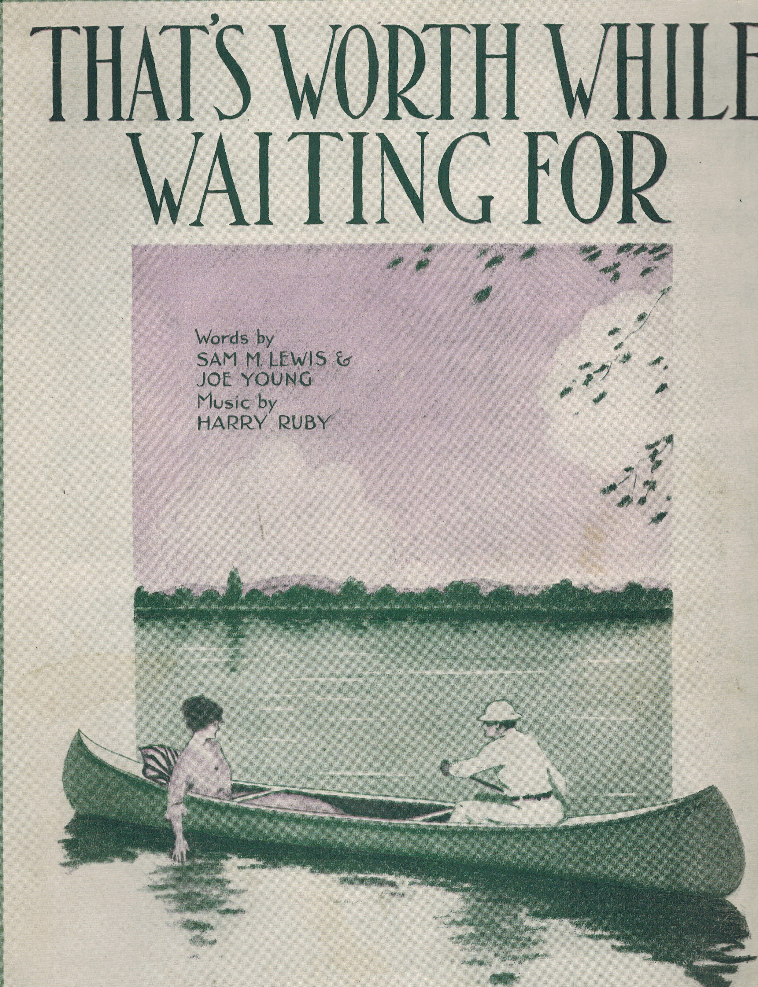 Image for That's Worth While ( Worthwhile ) Waiting For - Vintage Sheet Music That's Worth While ( Worthwhile ) Waiting For - Vintage Sheet Music