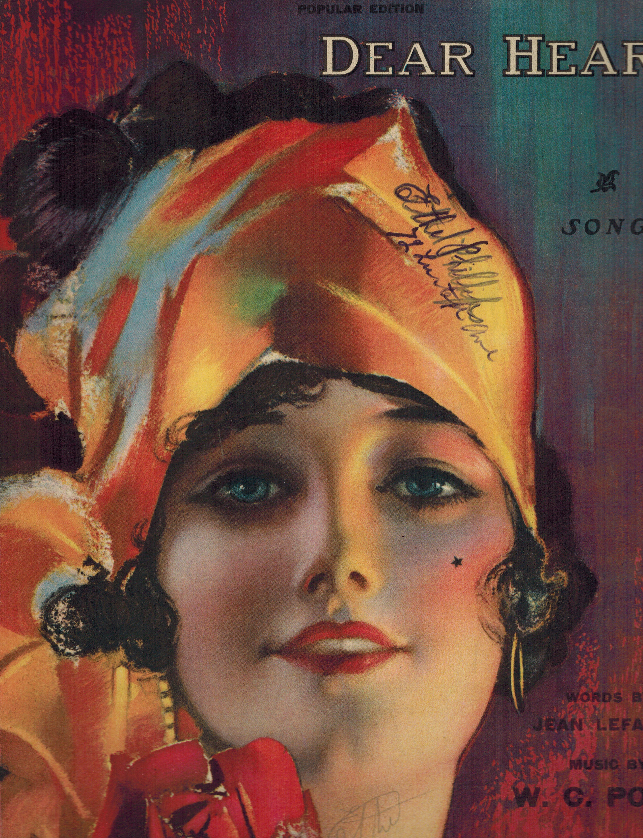 Dear Heart Song - Vintage Sheet Music