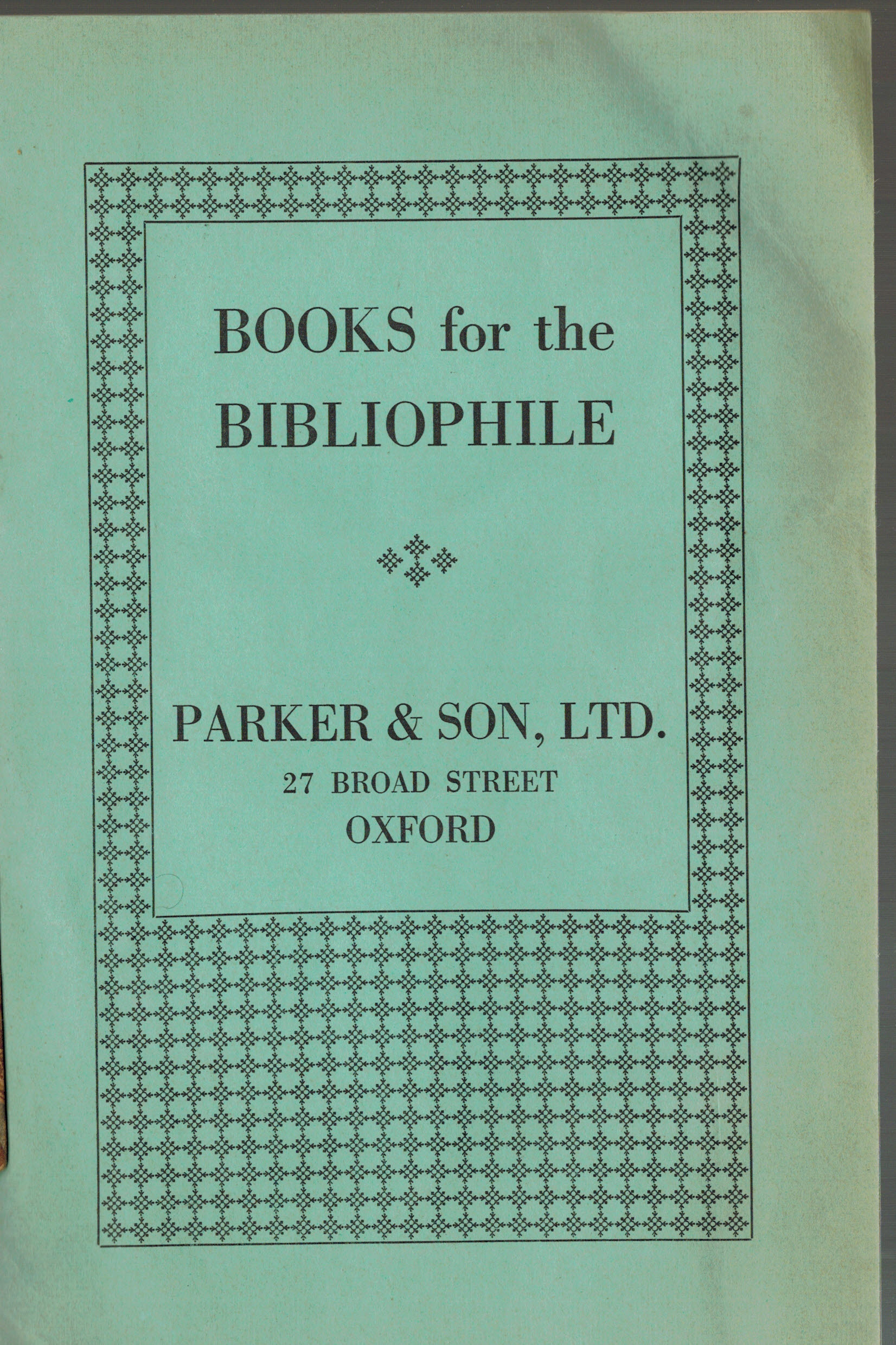 Image for Books for the Bibliophile No. 170 Books for the Bibliophile No. 170