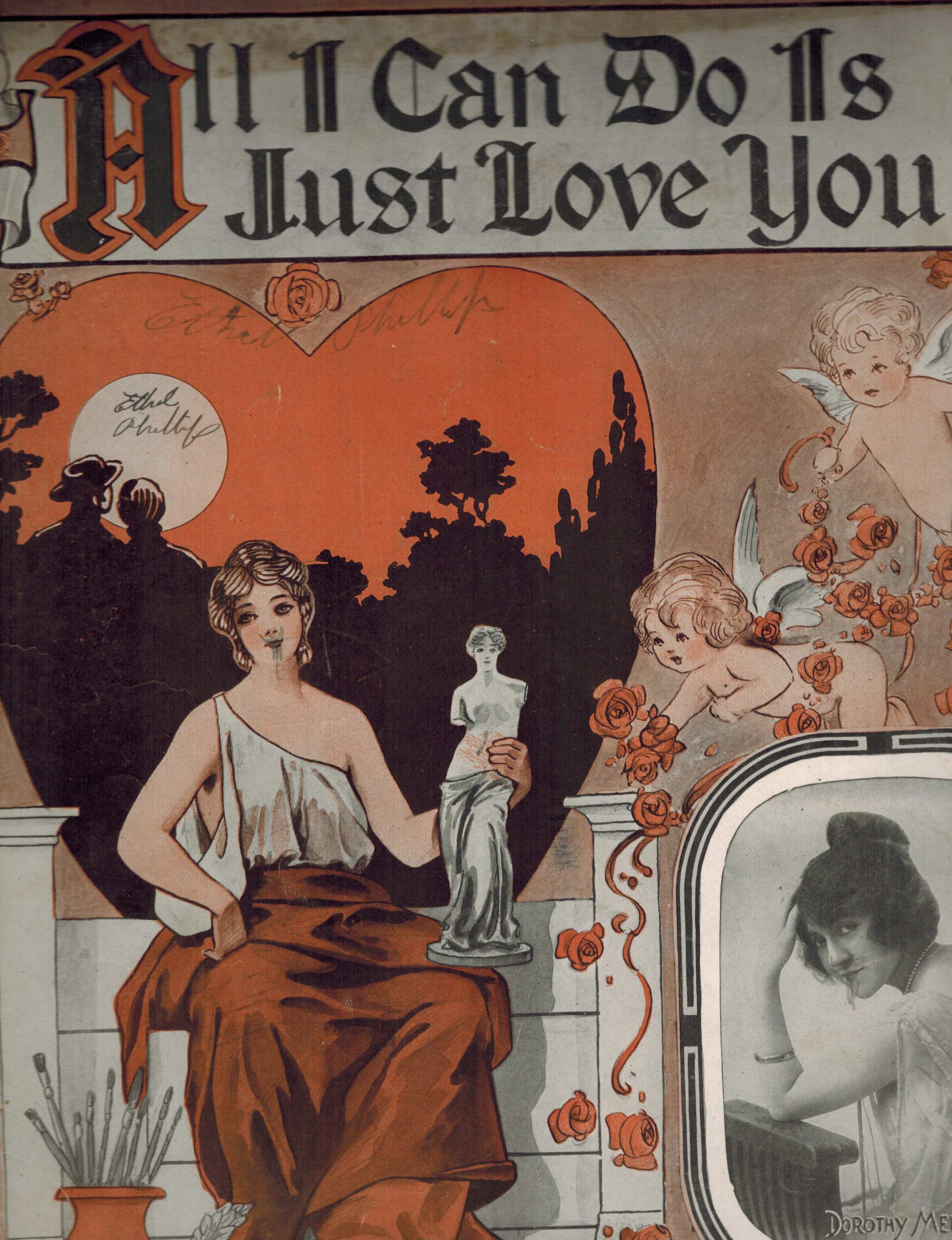 All I Can Do Is Just Love You - Vintage Sheet Music Dorothy Meuther Cover